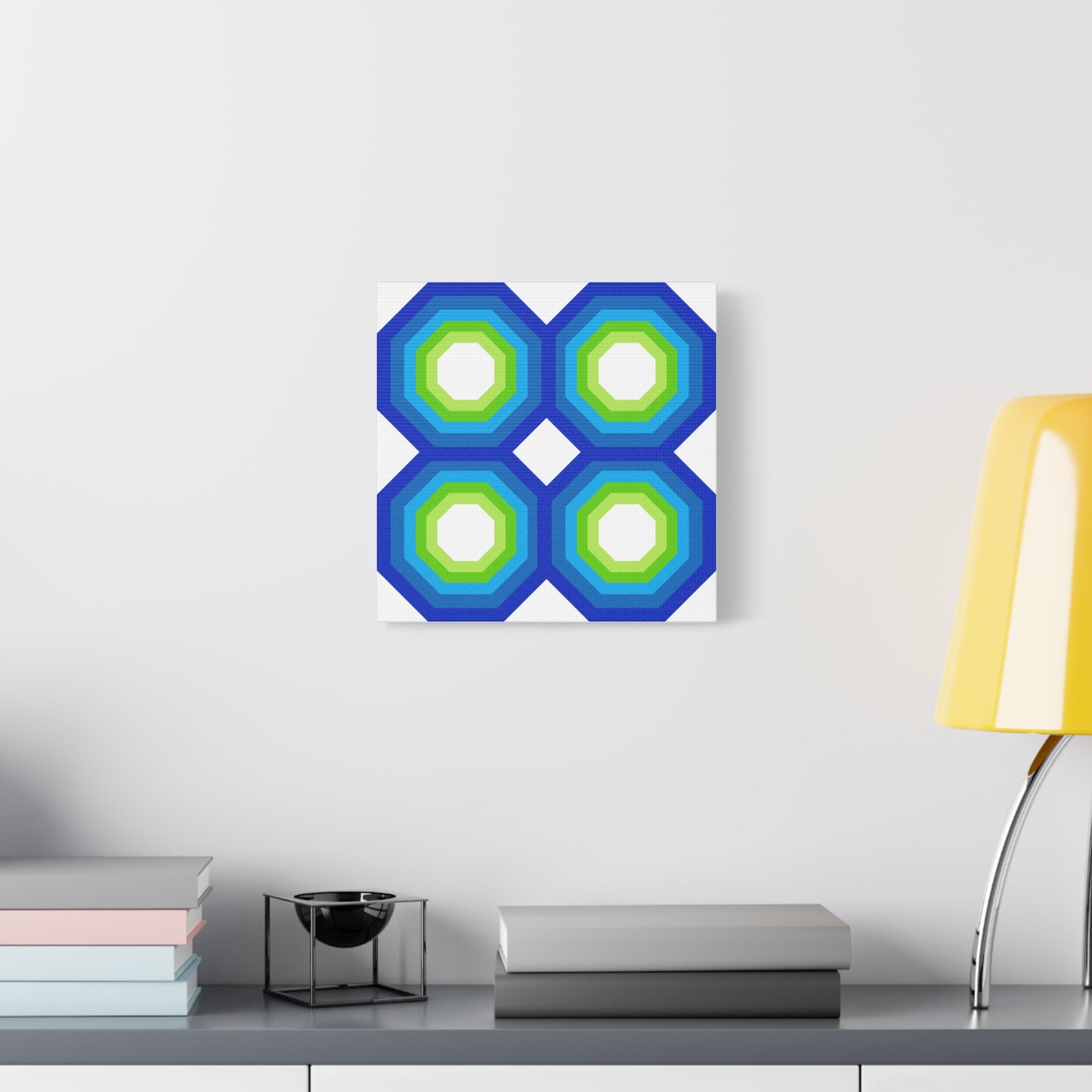 Modern Geometric Canvas Art | Bold Colors, Clean Lines, Creative Energy