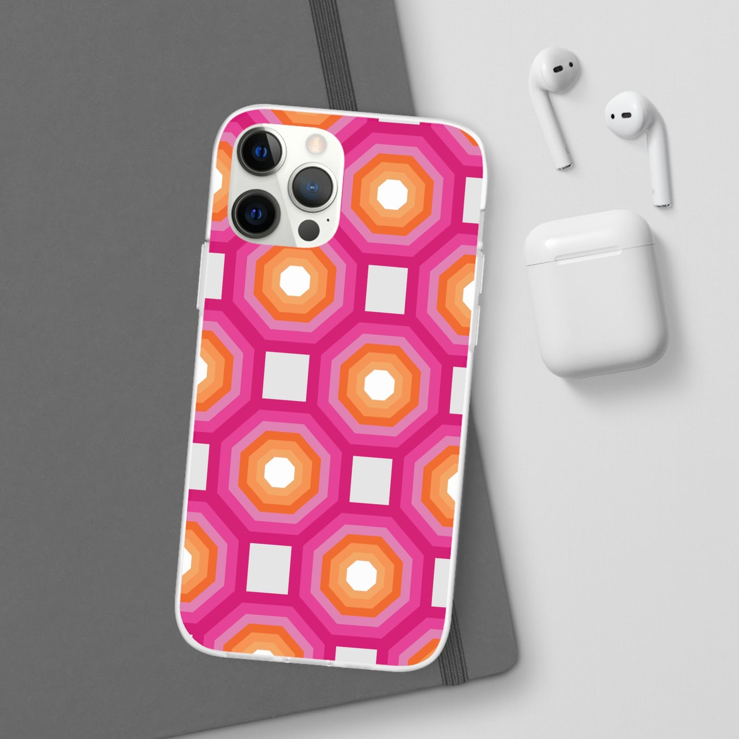 Stylish Geometric Phone Case, Flexible Phone Cover, Unique Modern Design, Perfect Gift, Trendy Accessory, Eco-Friendly Case