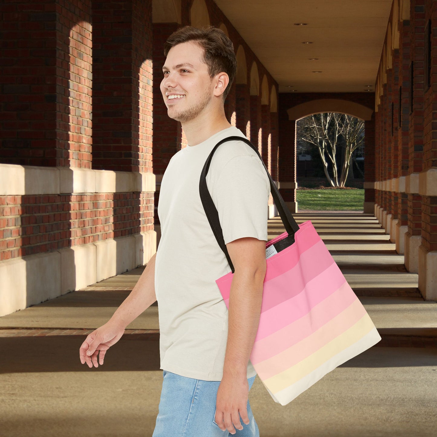 Geo Art XVIII Tote Bag – 3 sizes | Bold lines. Vivid color. Retro with a modern twist.