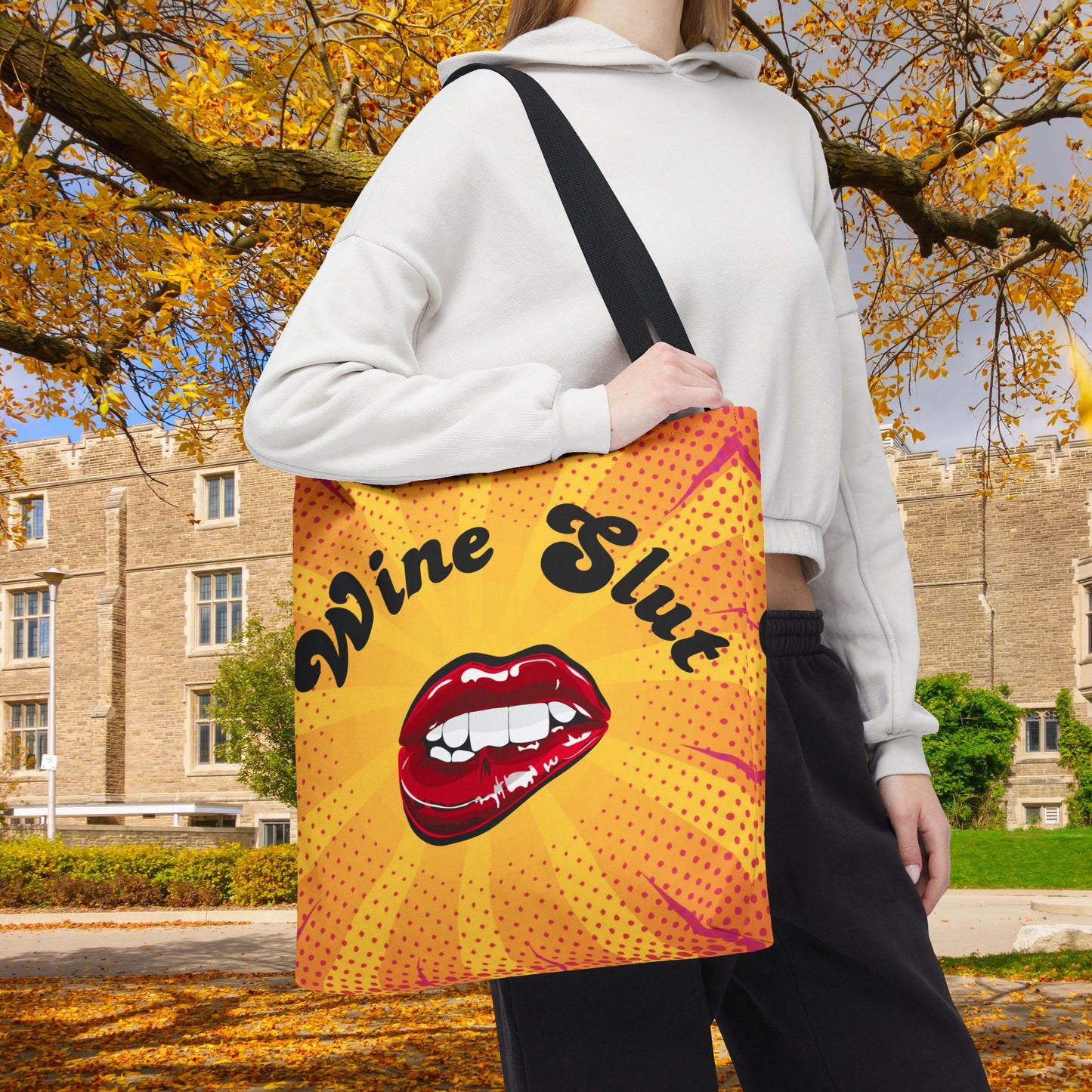 Wine Slut Tote Bag – 3 sizes | Pop Art Sass for the Bold & Thirsty