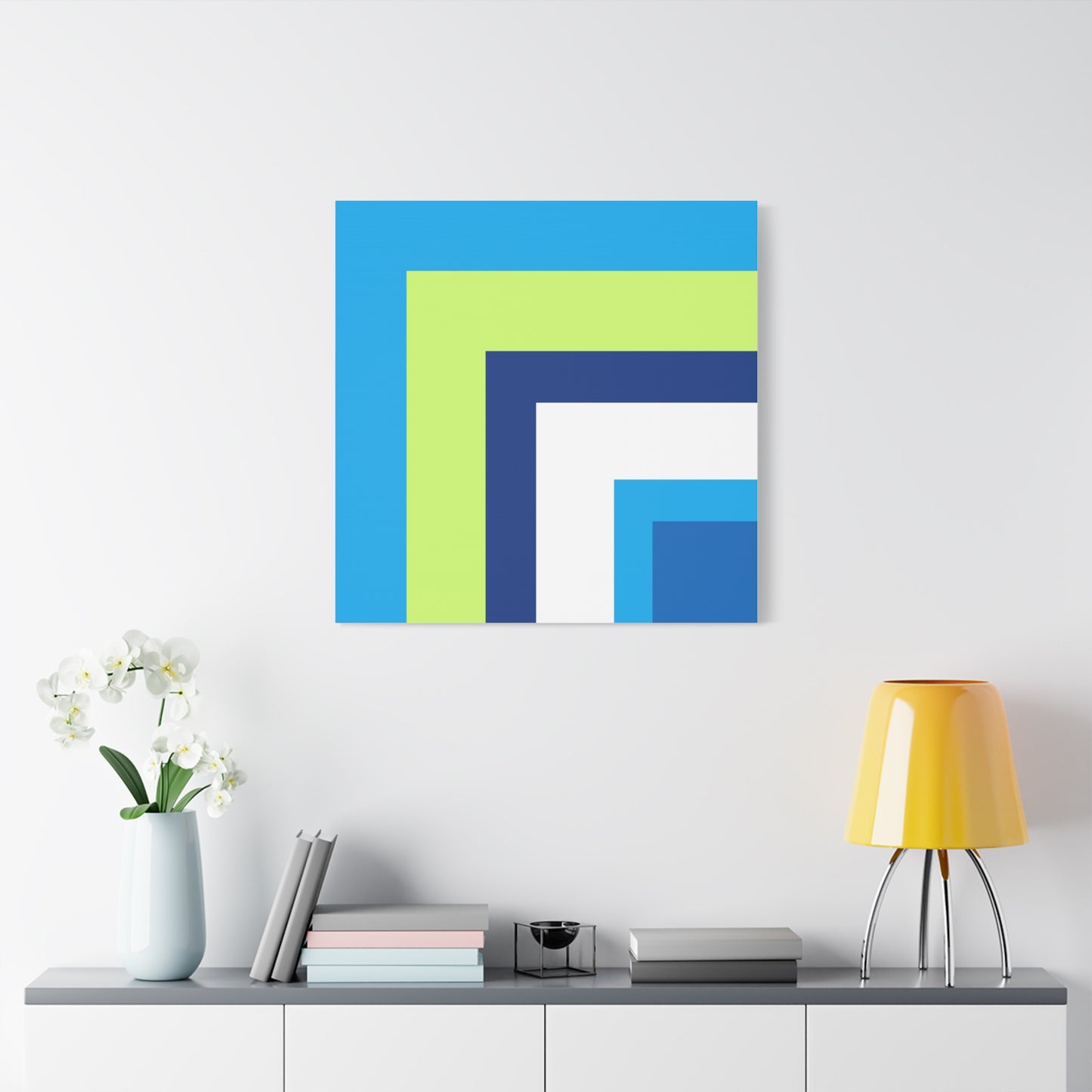Modern Geometric Canvas Art | Bold Colors, Clean Lines, Creative Energy