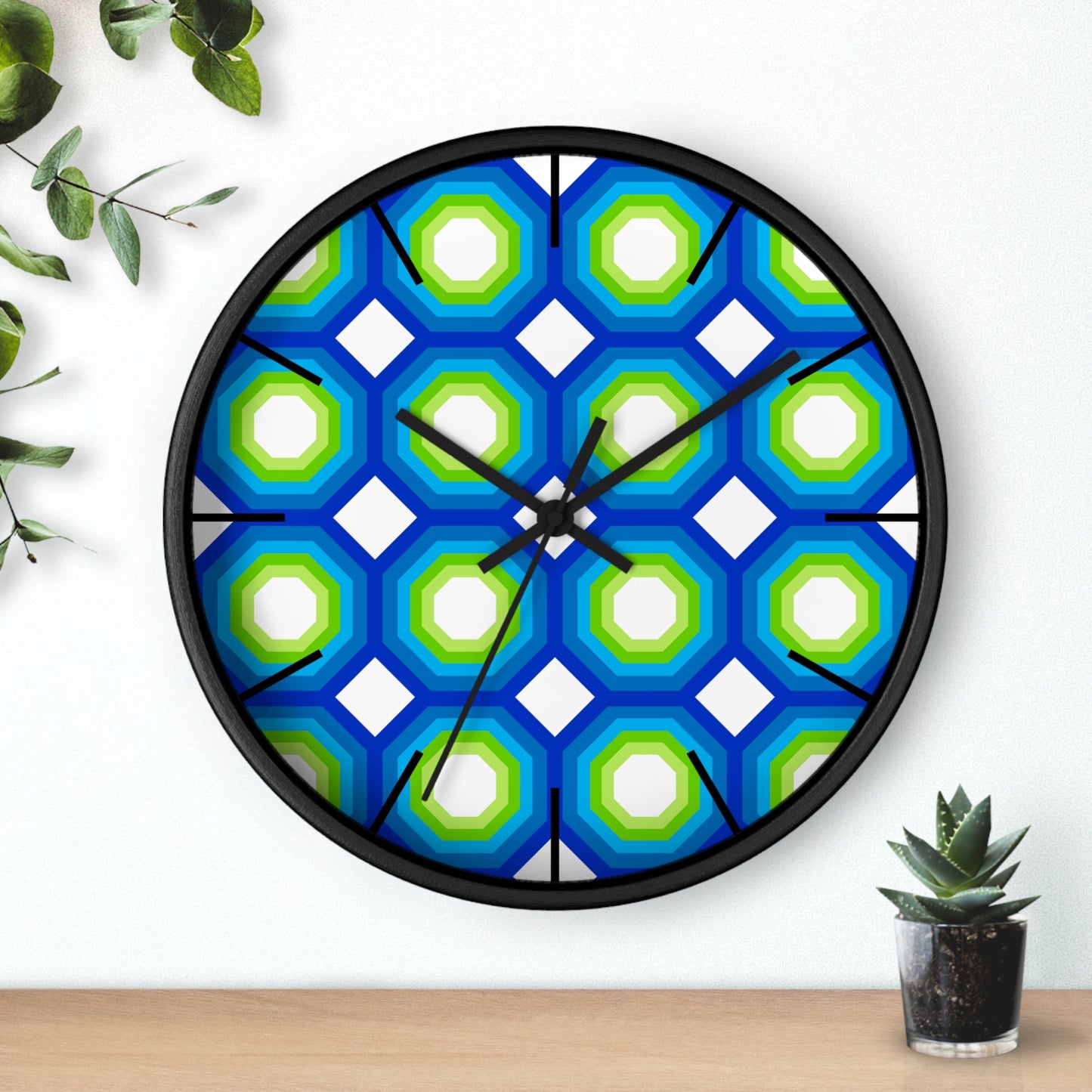 Geometric Art Wall Clock | Bold, Modern, and Right on Time