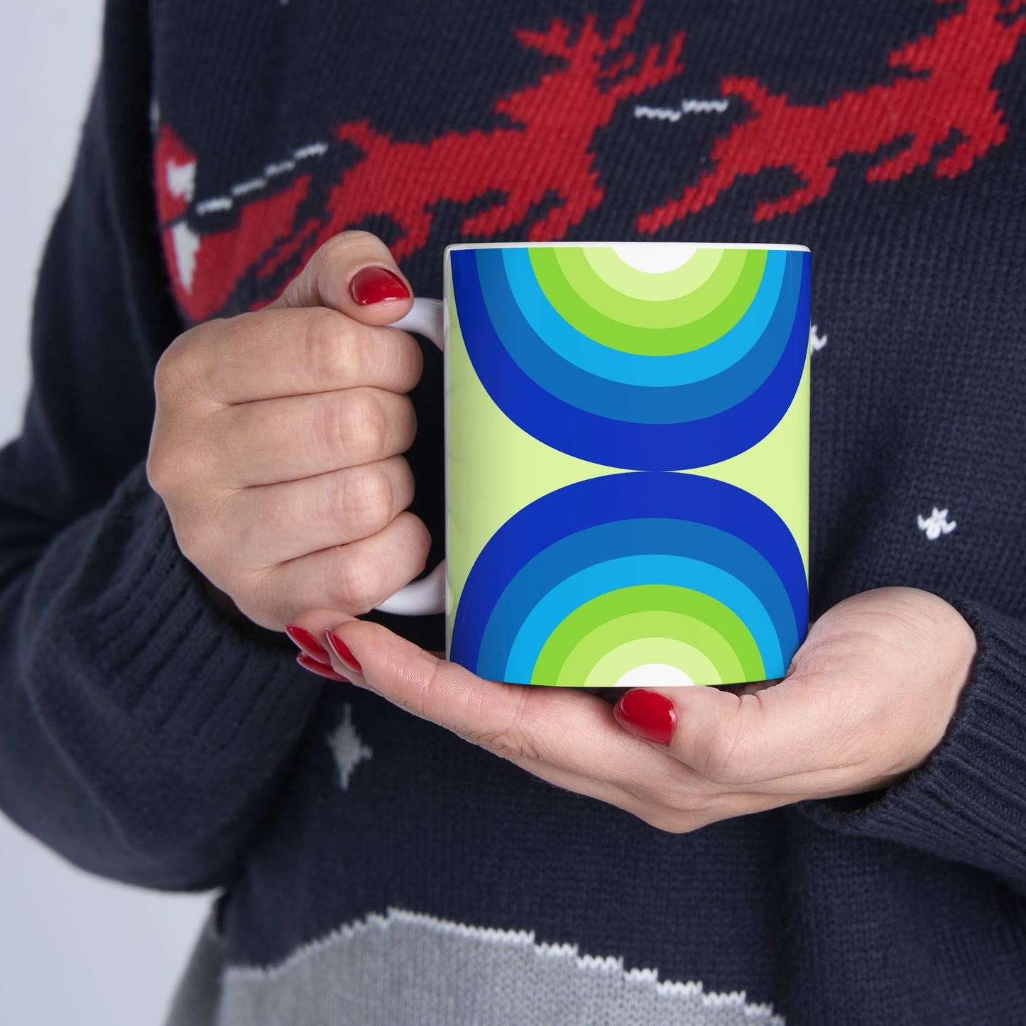 Geo Art Mug – Bold Color, Daily Joy