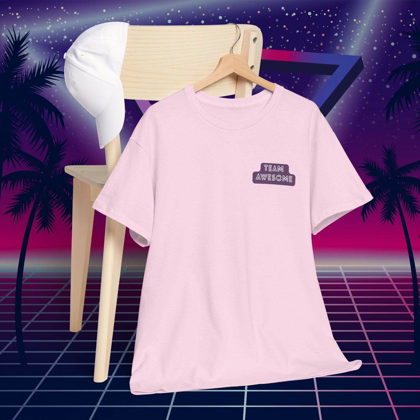 Let’s Get Physical – Join Team Awesome Retro 80s Tee - Unisex Cotton T-Shirt