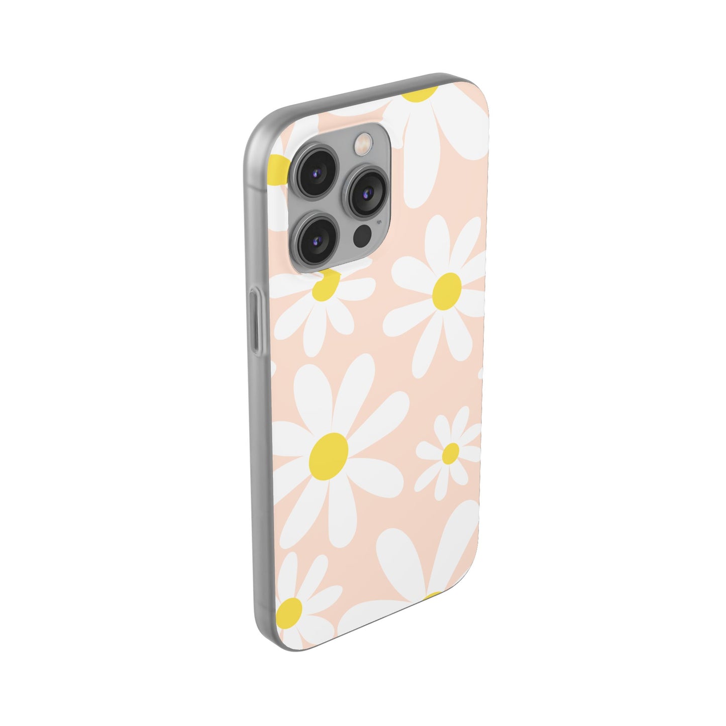 Phone Cases - Blush Daisy Pattern Flexi Cases