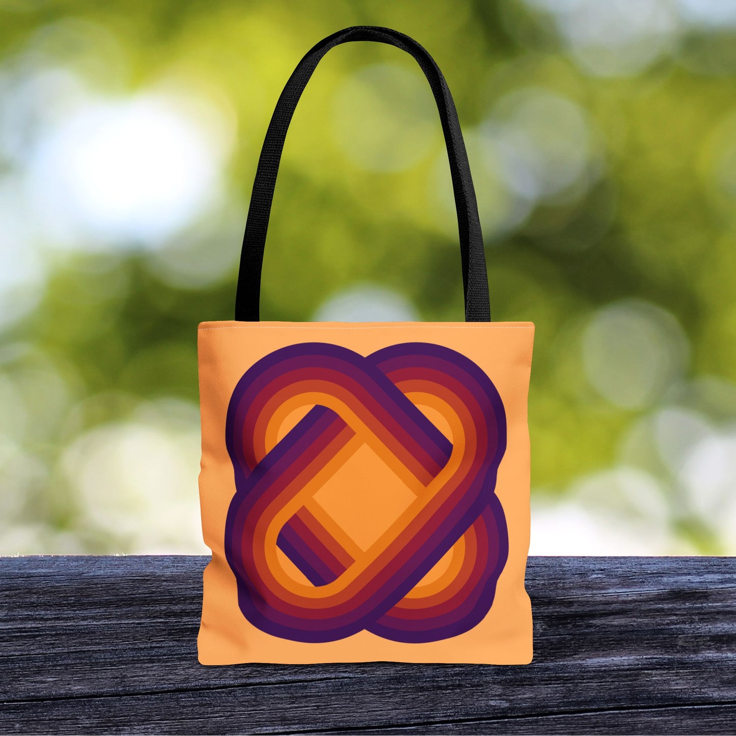 Geometric Art Tote Bag – 3 sizes | Bold lines. Vivid color. Retro