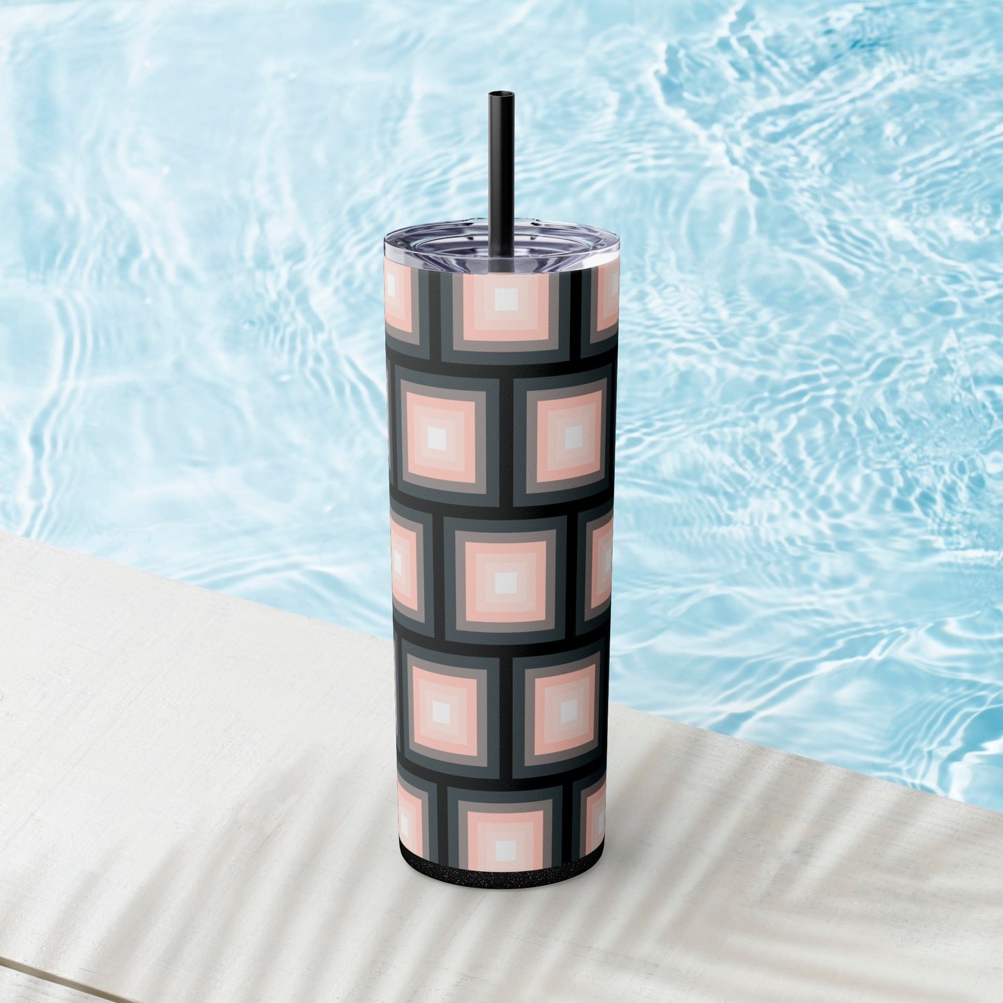 Vibrant. Versatile. Totally Sippable. – 20 oz Skinny Travel Tumbler with Straw