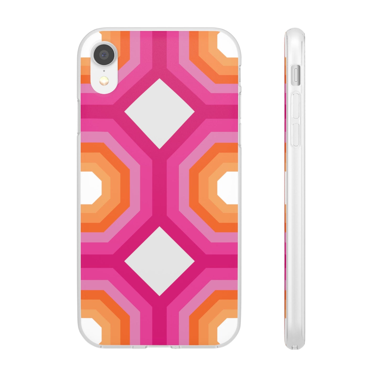 Stylish Geometric Phone Case, Flexible Phone Cover, Unique Modern Design, Perfect Gift, Trendy Accessory, Eco-Friendly Case