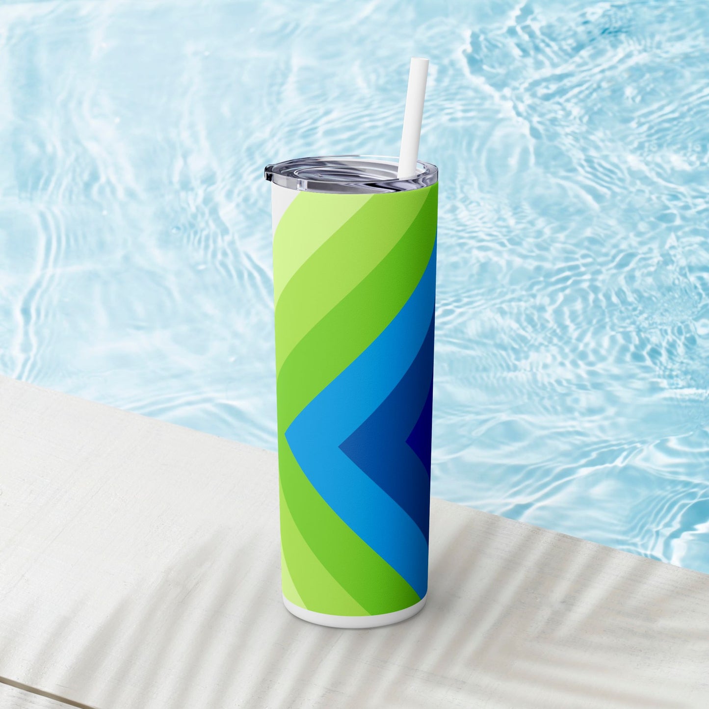 Vibrant. Versatile. Totally Sippable. – 20 oz Skinny Travel Tumbler with Straw