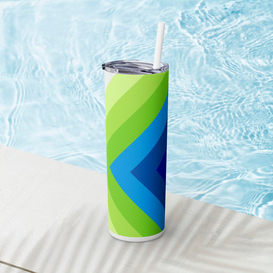 Vibrant. Versatile. Totally Sippable. – 20 oz Skinny Travel Tumbler with Straw