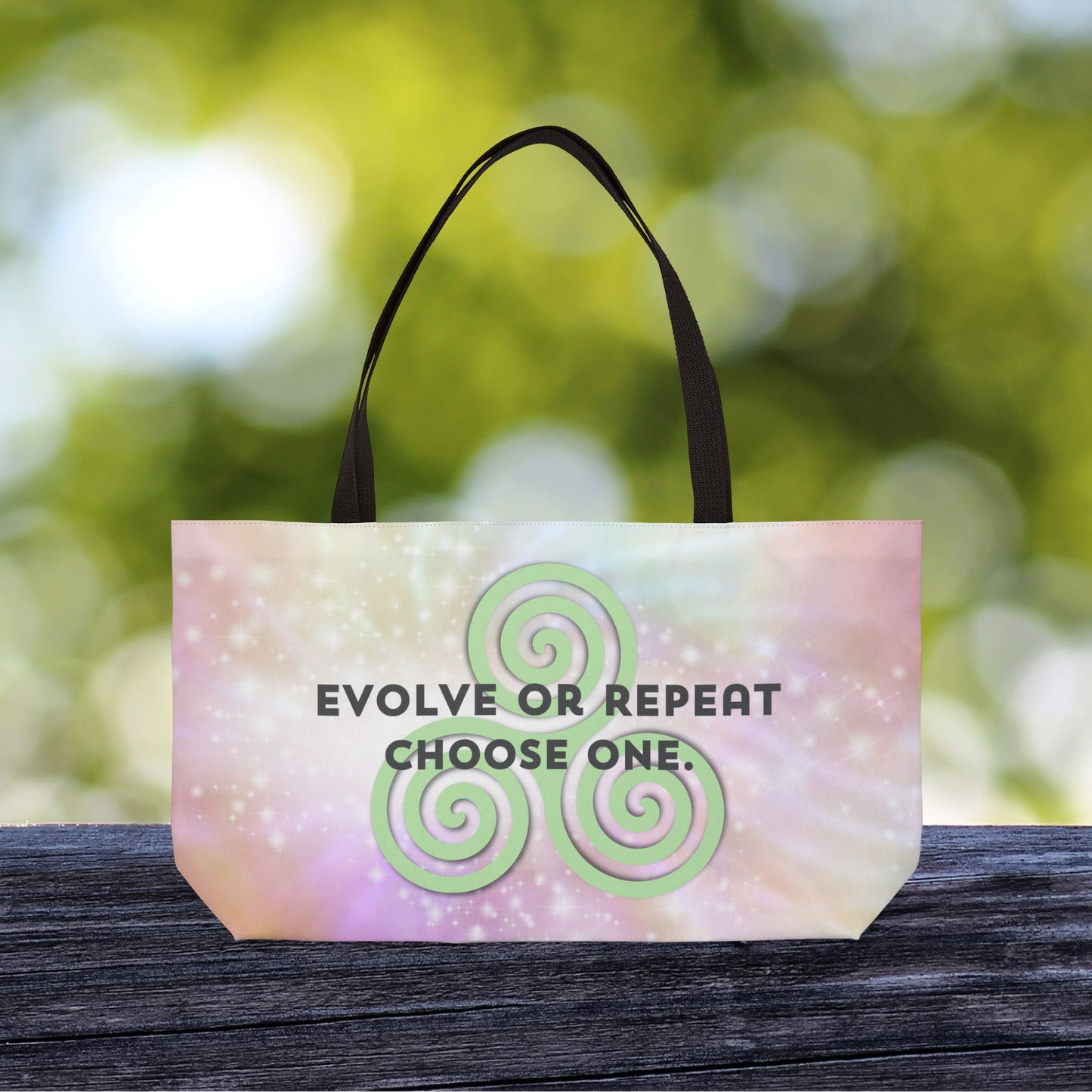 Evolve or Repeat XL Tote Bag | Carry-All for who reach for Growth & Mindfulness