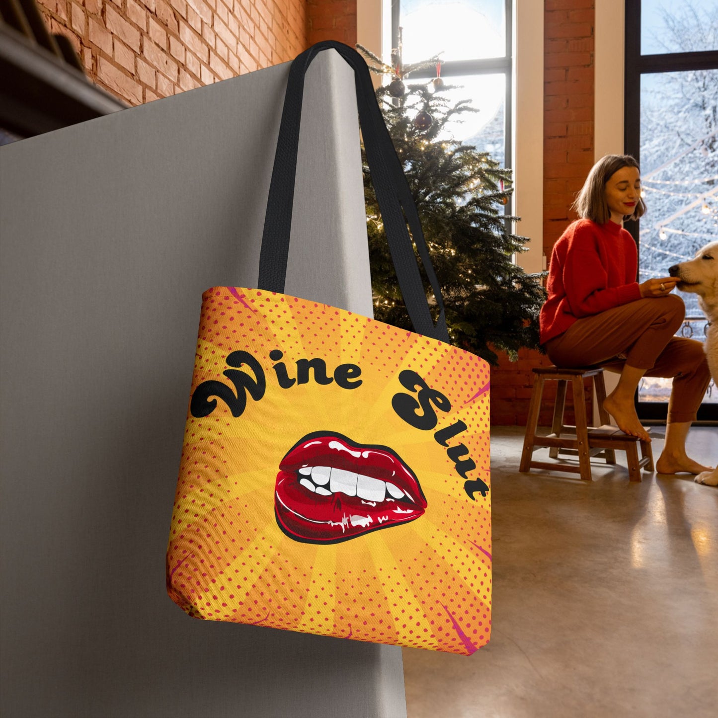 Wine Slut Tote Bag – 3 sizes | Pop Art Sass for the Bold & Thirsty