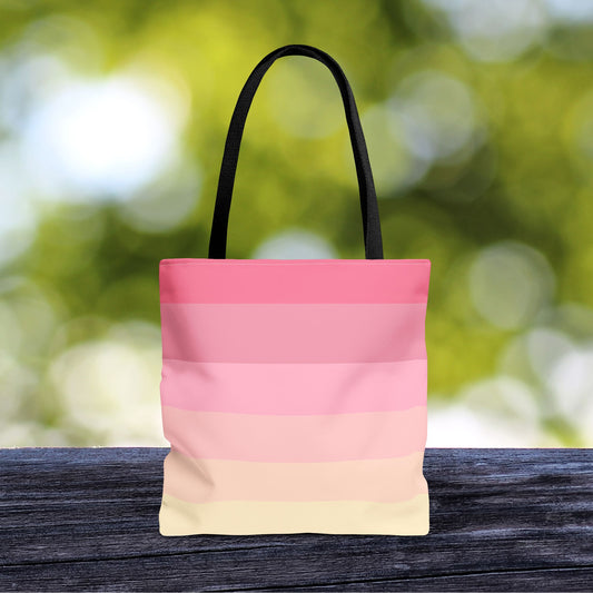 Geo Art XVIII Tote Bag – 3 sizes | Bold lines. Vivid color. Retro with a modern twist.