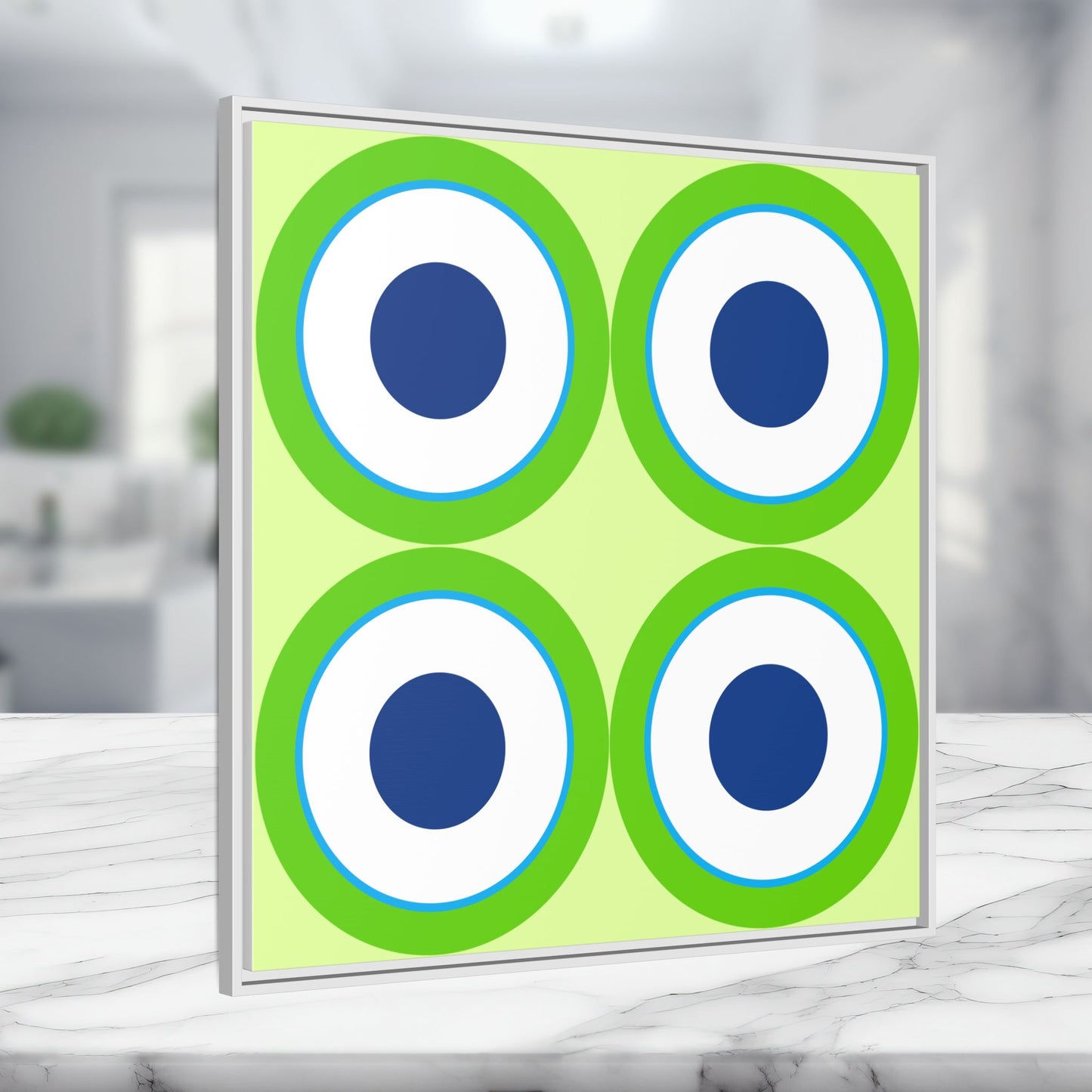 Copy of Modern Framed Geometric Canvas Art | Bold Color Meets Clean Framing