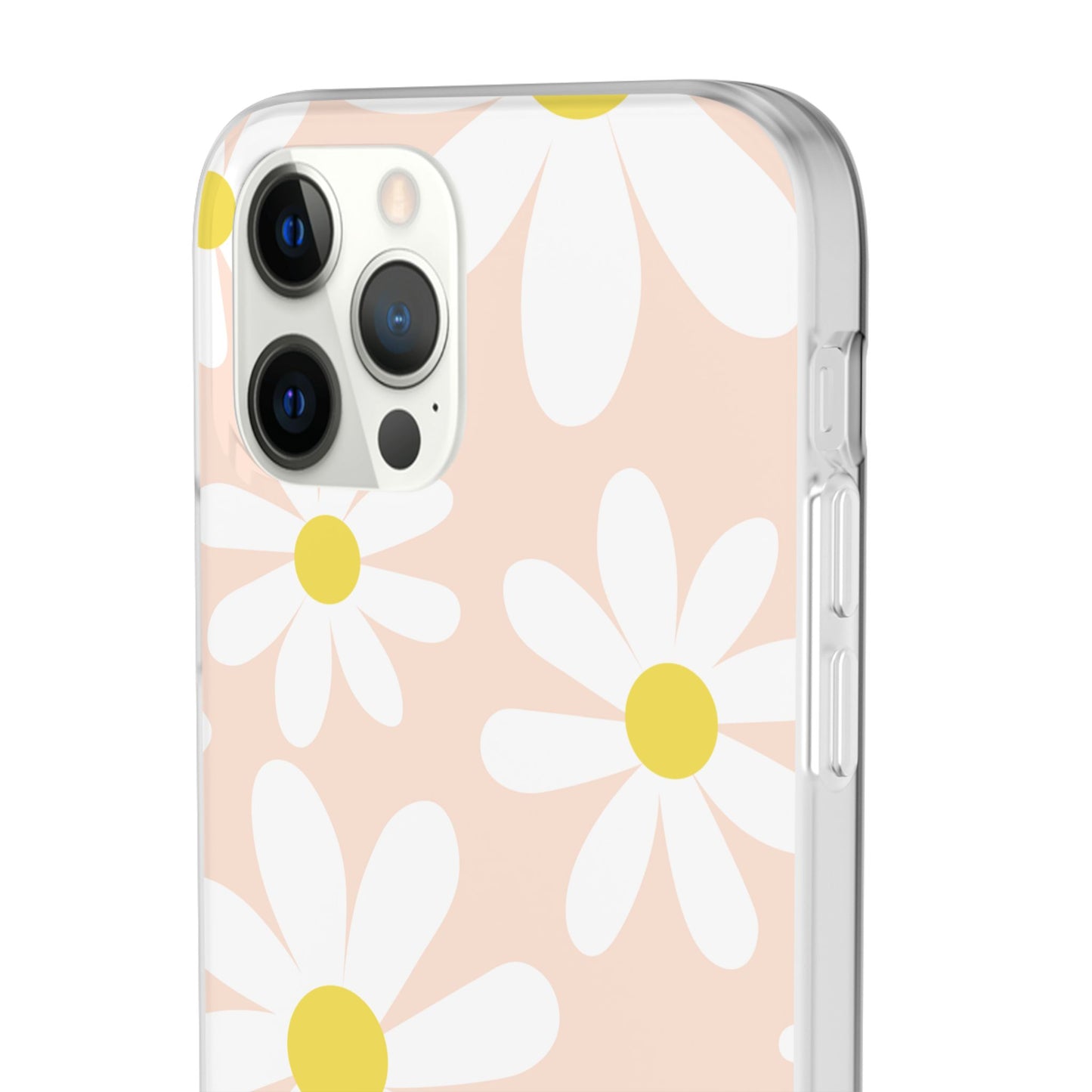 Phone Cases - Blush Daisy Pattern Flexi Cases