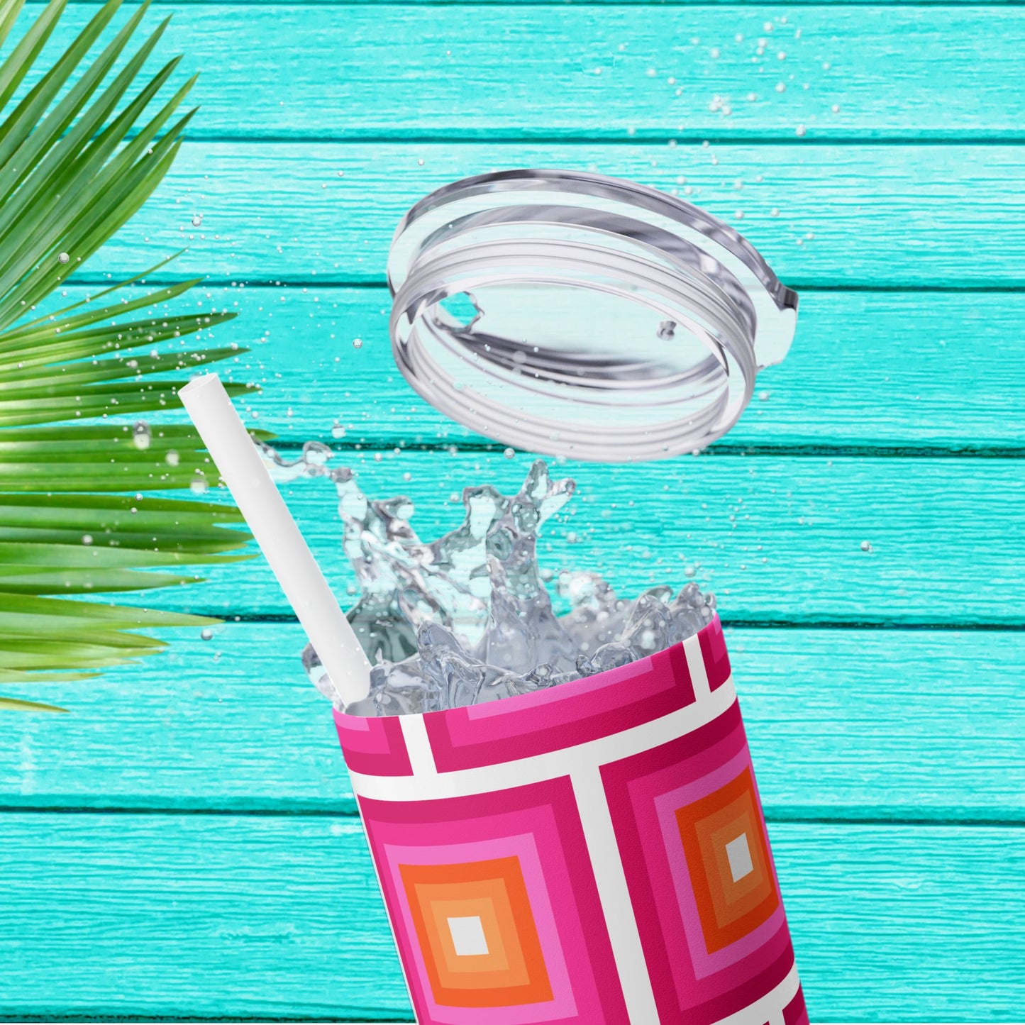 Vibrant. Versatile. Totally Sippable. – 20 oz Skinny Travel Tumbler with Straw