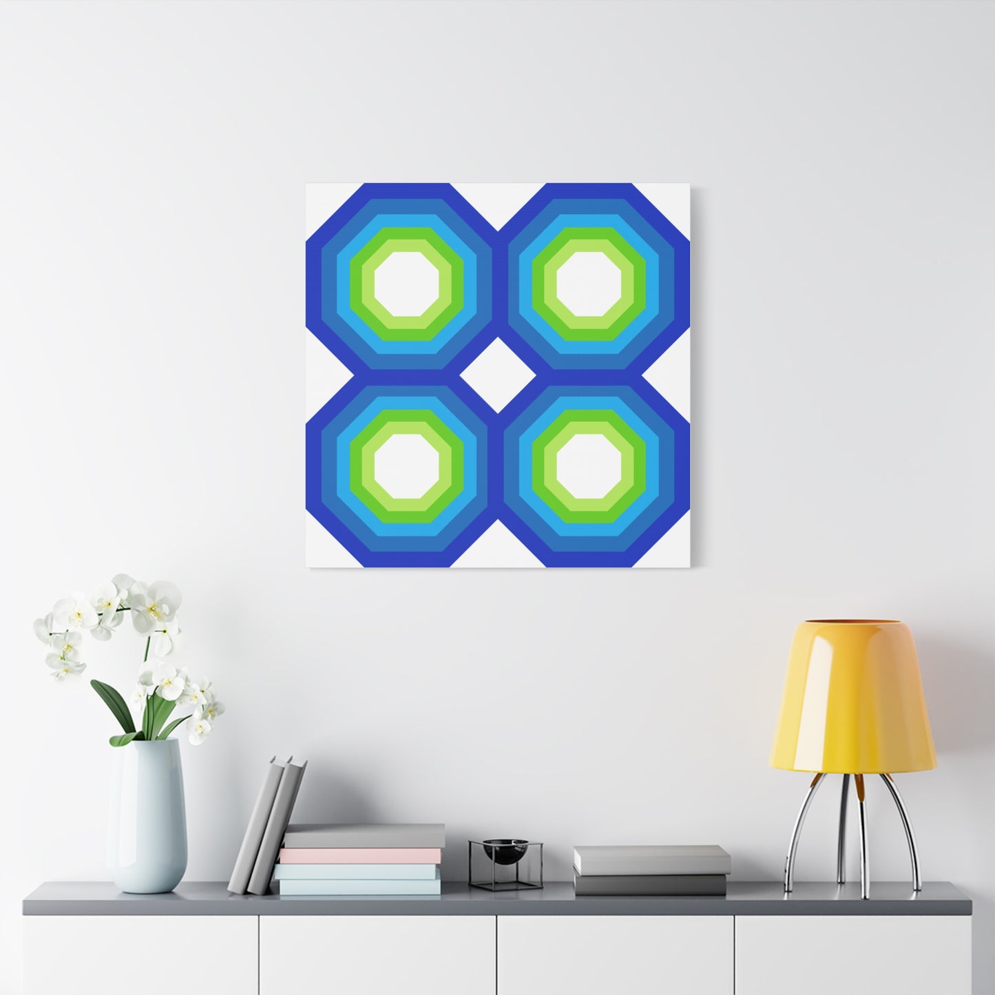 Modern Geometric Canvas Art | Bold Colors, Clean Lines, Creative Energy