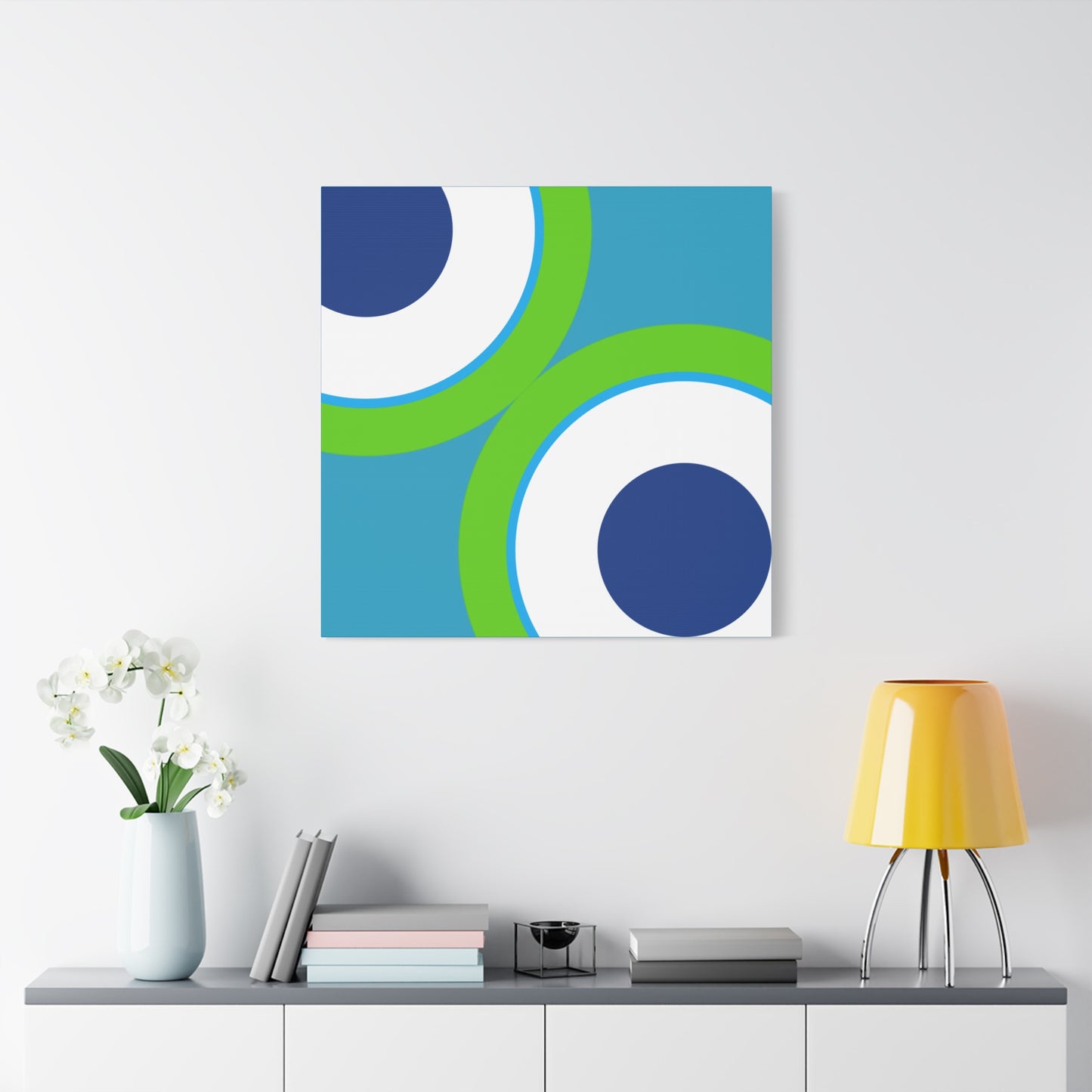 Modern Geometric Canvas Art | Bold Colors, Clean Lines, Creative Energy
