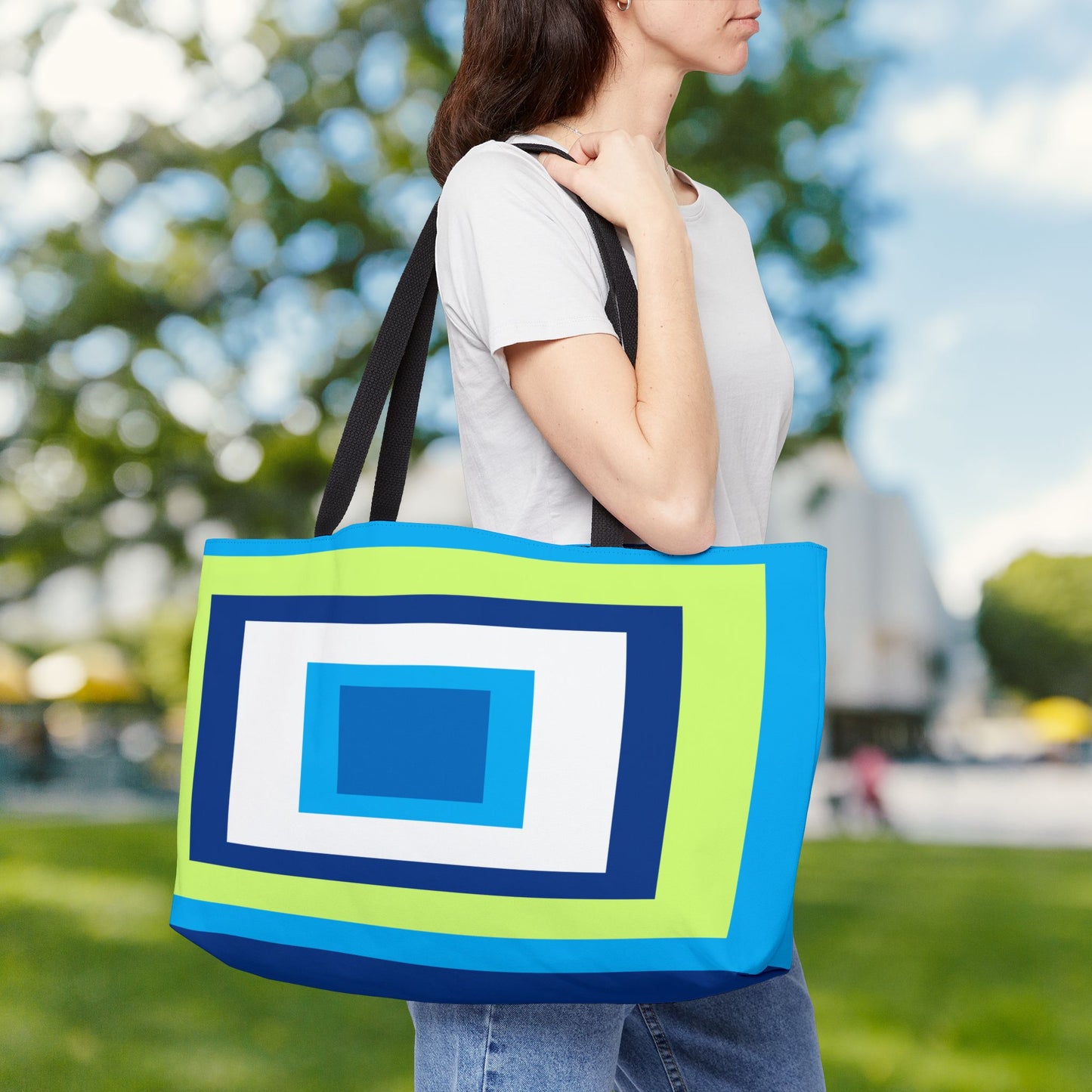 Geometric Art XII — XL Tote Bag | Carry-All