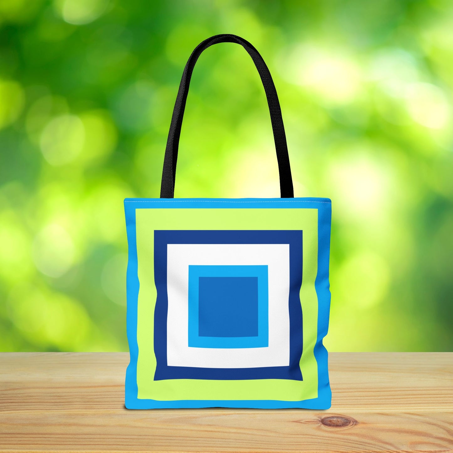Geometric Art XII Tote Bag – 3 sizes | Bold lines. Vivid color. Retro with a modern twist.