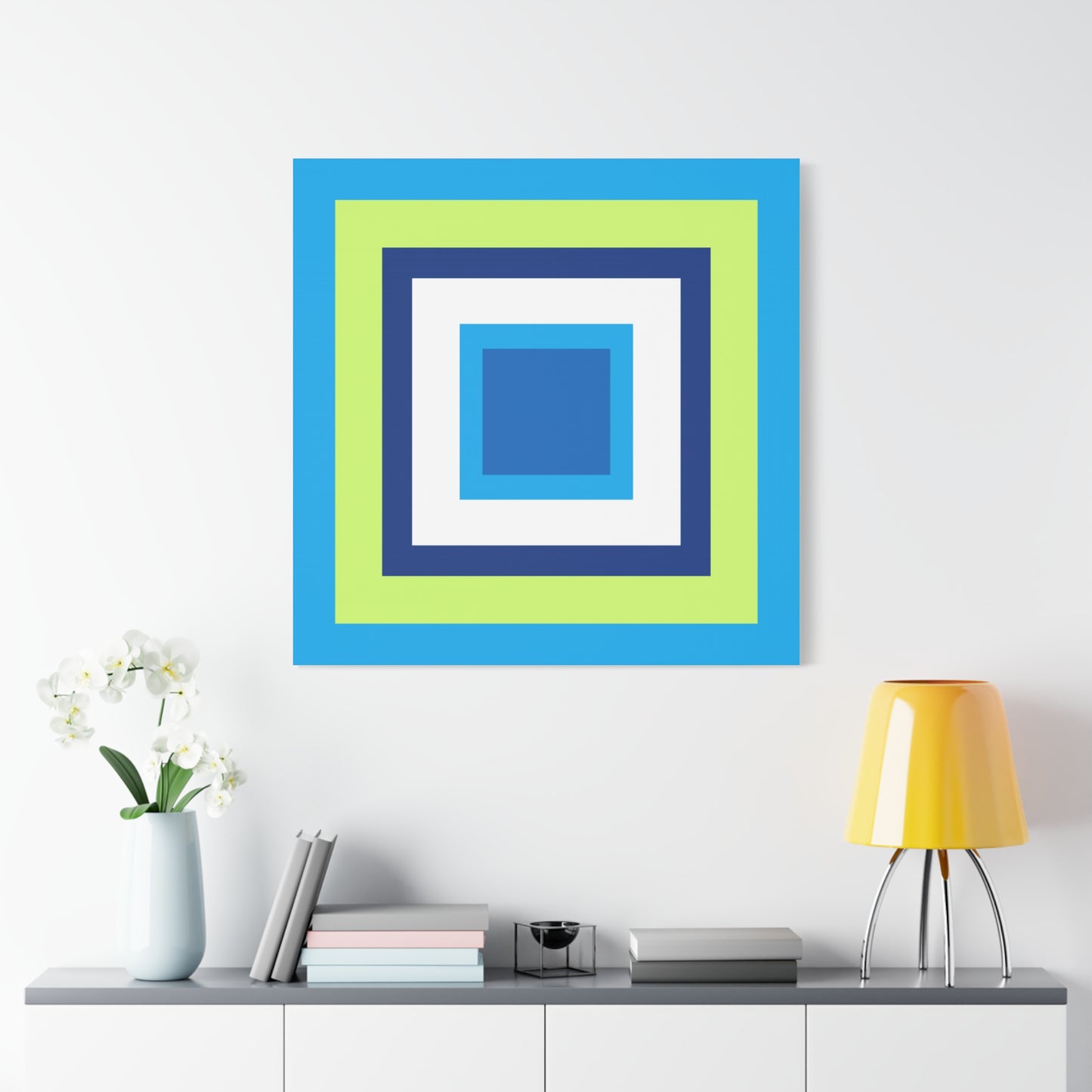Modern Geometric Canvas Art | Bold Colors, Clean Lines, Creative Energy