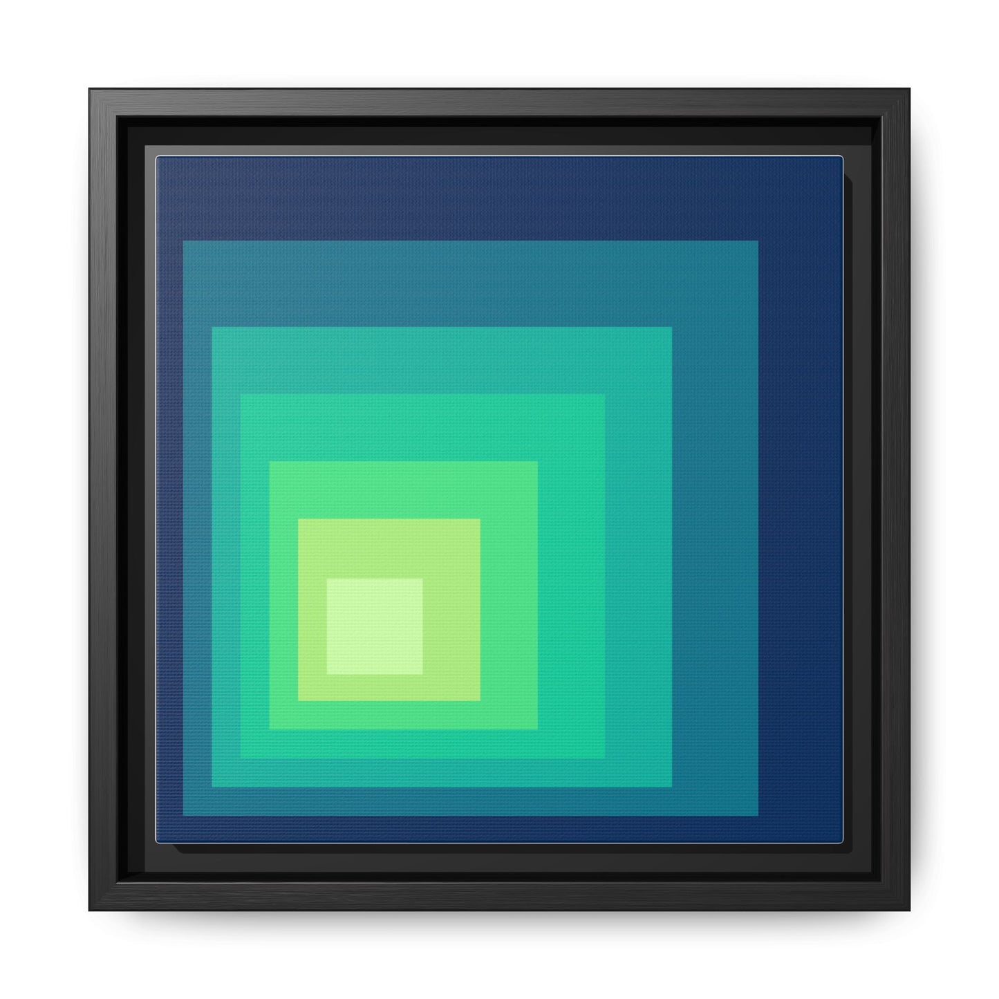 Modern Framed Geometric Canvas Art | Bold Color Meets Clean Framing