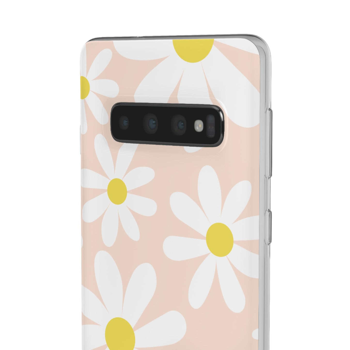 Phone Cases - Blush Daisy Pattern Flexi Cases