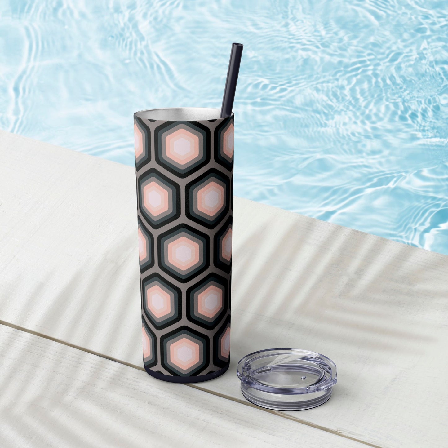 Vibrant. Versatile. Totally Sippable. – 20 oz Skinny Travel Tumbler with Straw