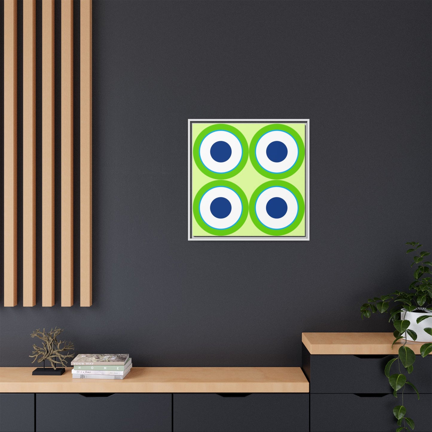 Copy of Modern Framed Geometric Canvas Art | Bold Color Meets Clean Framing