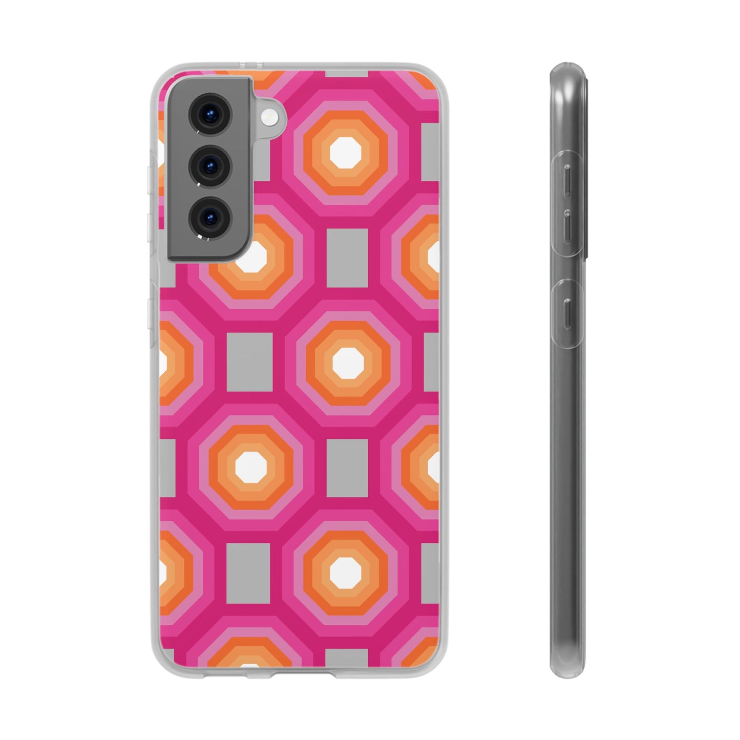 Stylish Geometric Phone Case, Flexible Phone Cover, Unique Modern Design, Perfect Gift, Trendy Accessory, Eco-Friendly Case