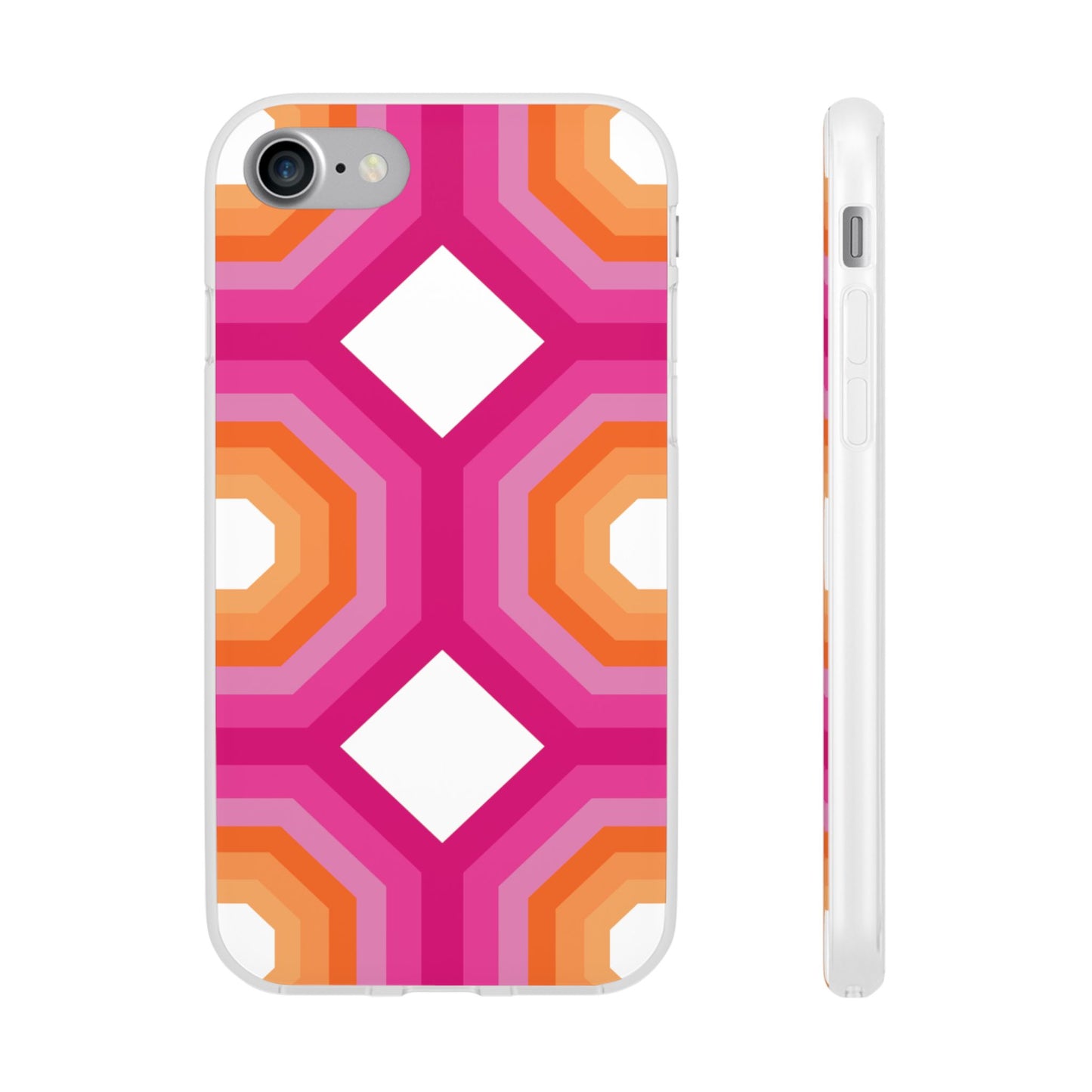 Stylish Geometric Phone Case, Flexible Phone Cover, Unique Modern Design, Perfect Gift, Trendy Accessory, Eco-Friendly Case