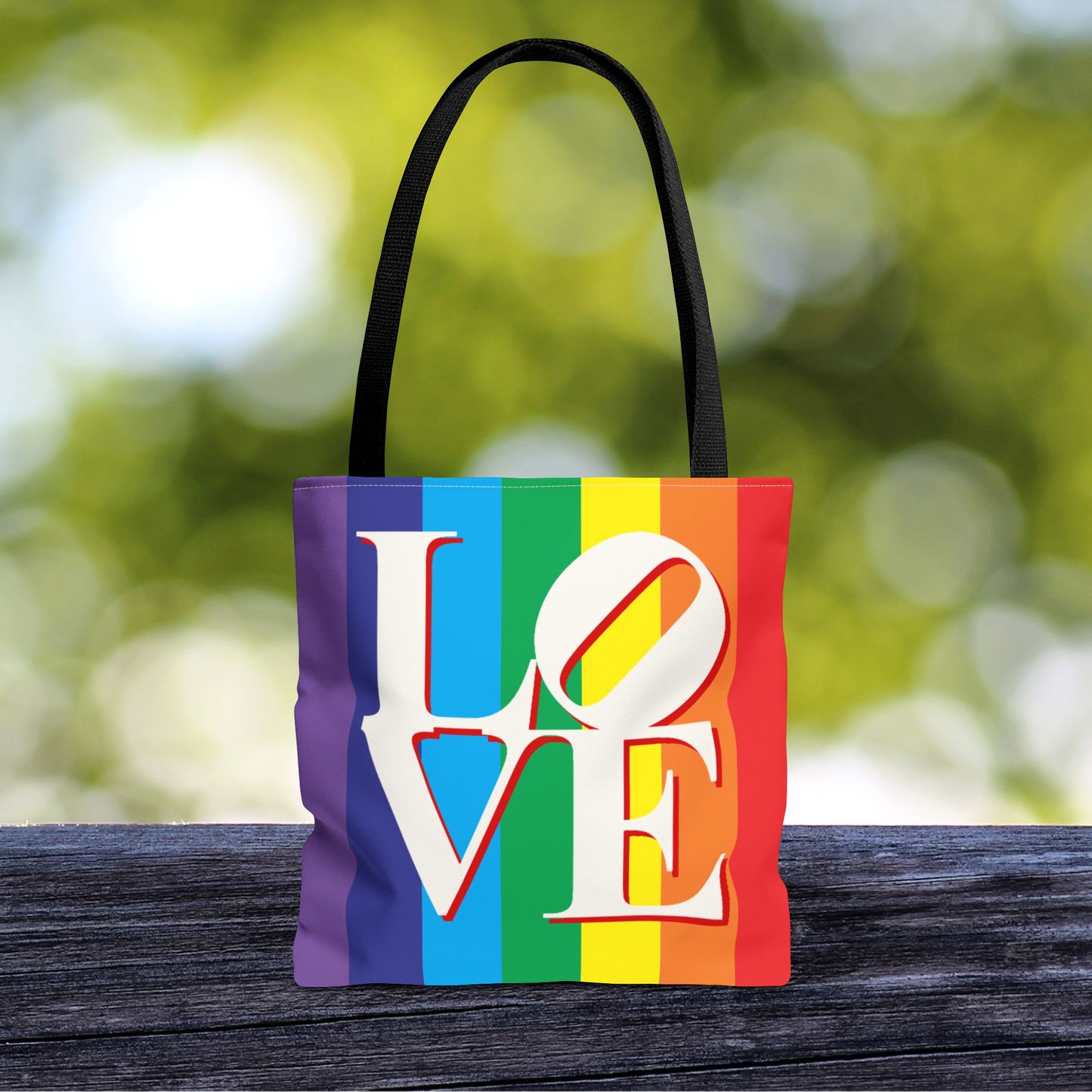 Rainbow LOVE Tote Bag – 3 Size Options | Bright, Bold & Heartfelt