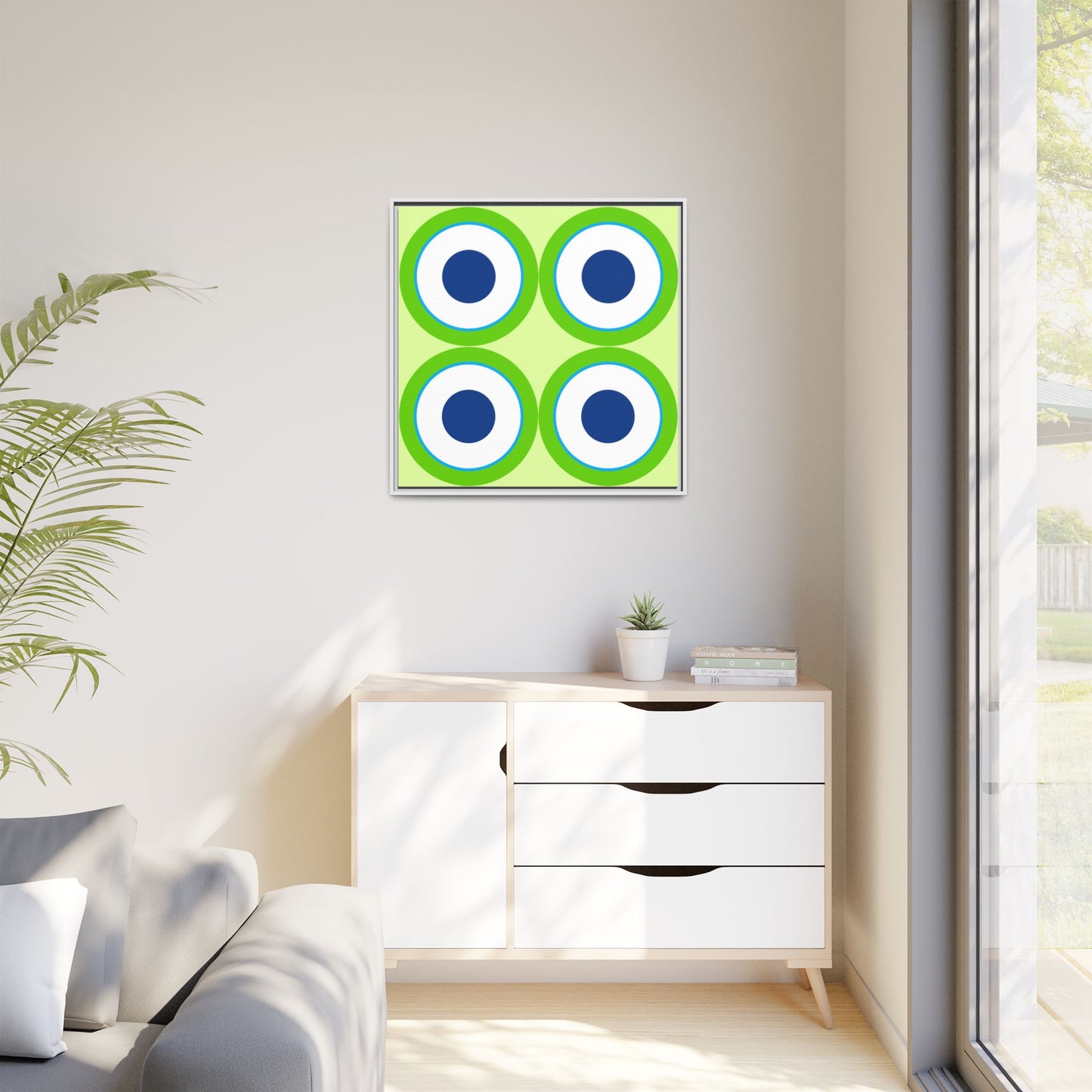 Copy of Modern Framed Geometric Canvas Art | Bold Color Meets Clean Framing