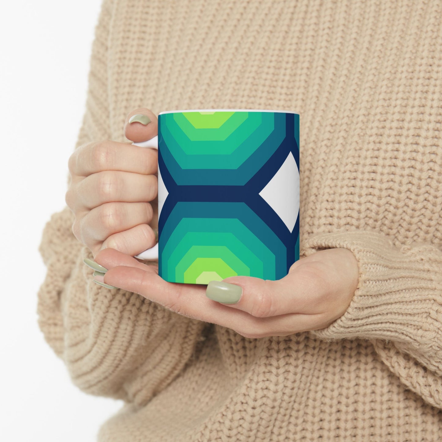 Geo Art Mug – Bold Color, Daily Joy