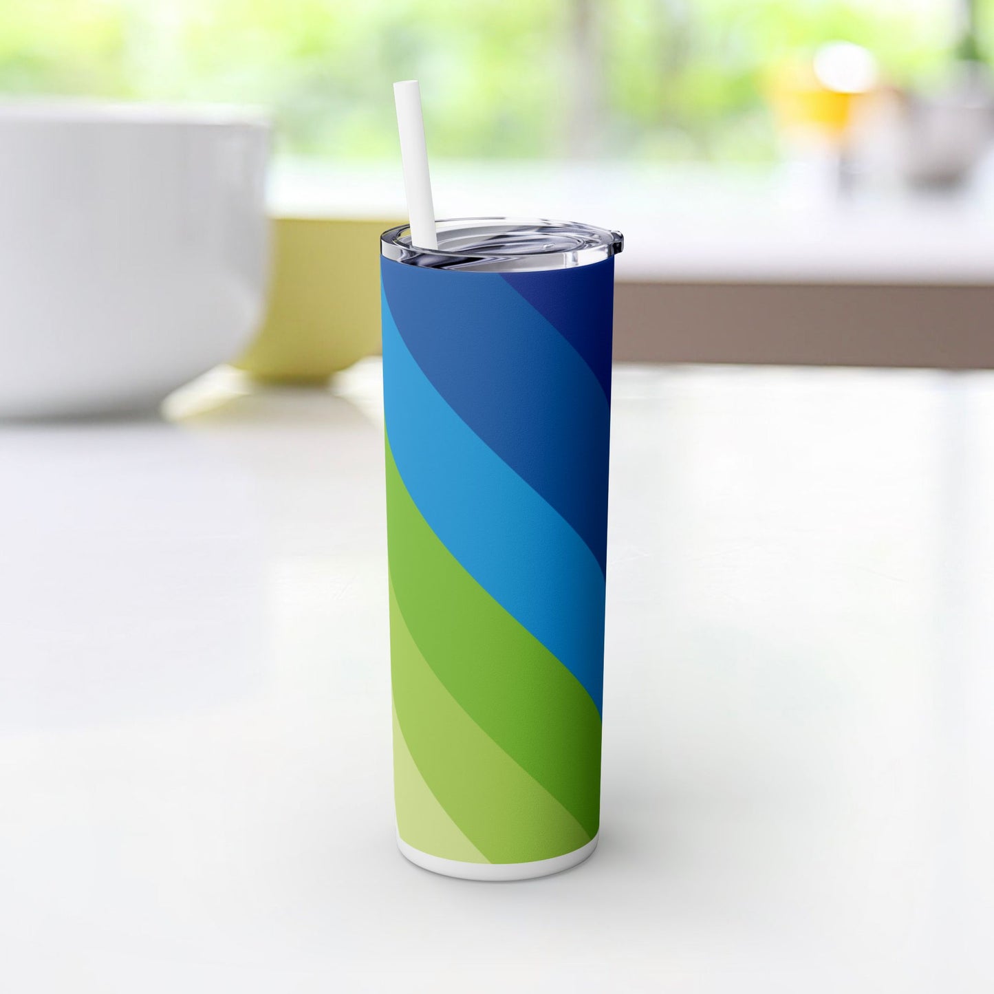 Vibrant. Versatile. Totally Sippable. – 20 oz Skinny Travel Tumbler with Straw