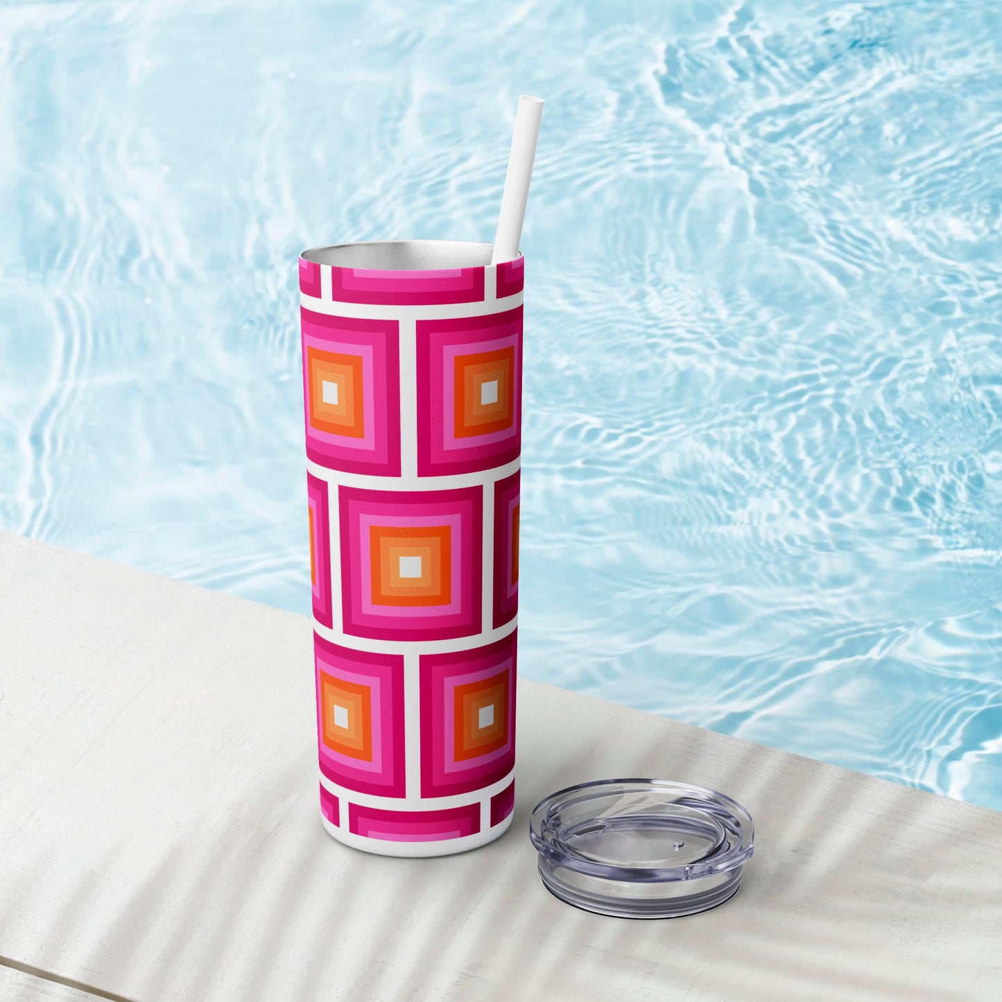 Vibrant. Versatile. Totally Sippable. – 20 oz Skinny Travel Tumbler with Straw