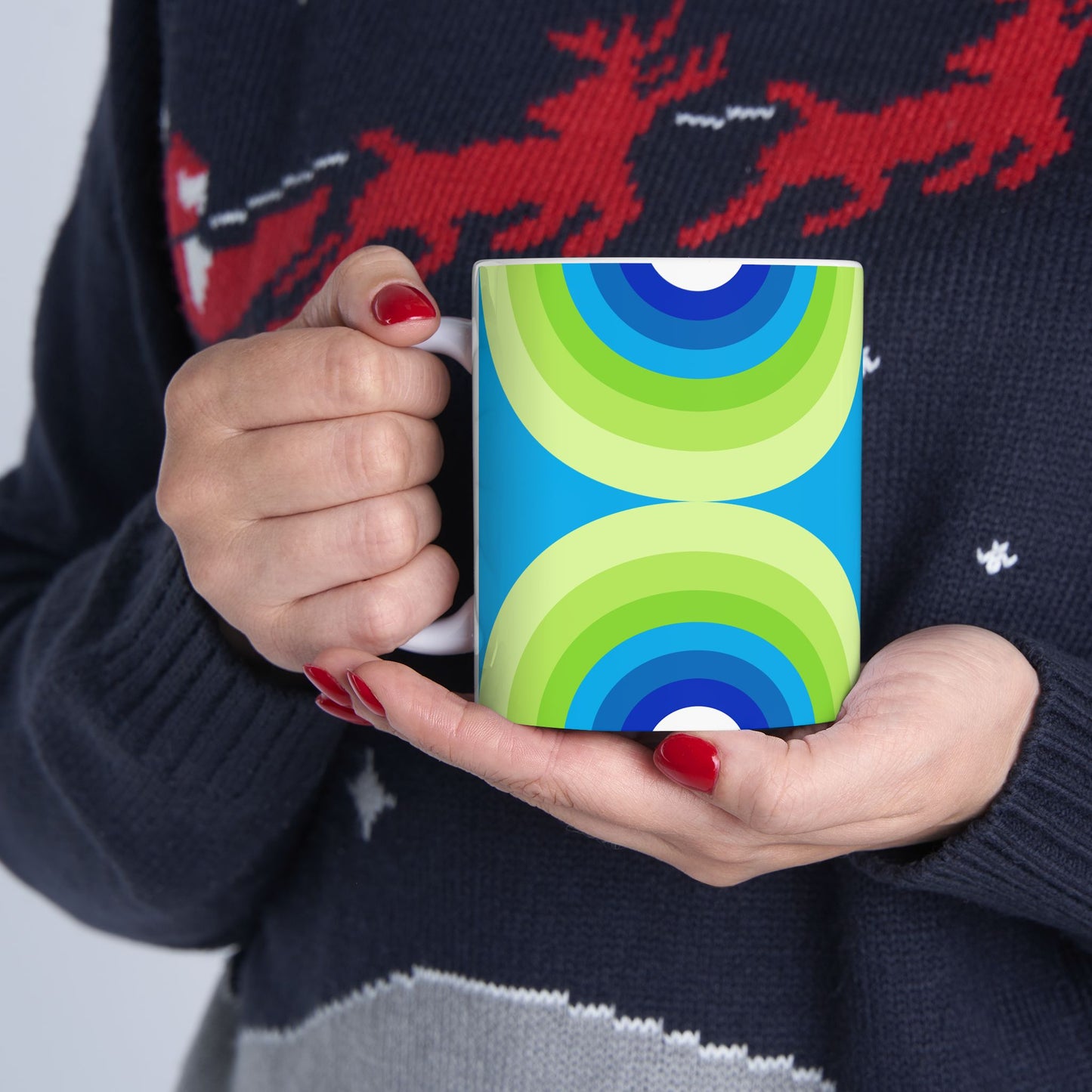 Geo Art Mug – Bold Color, Daily Joy