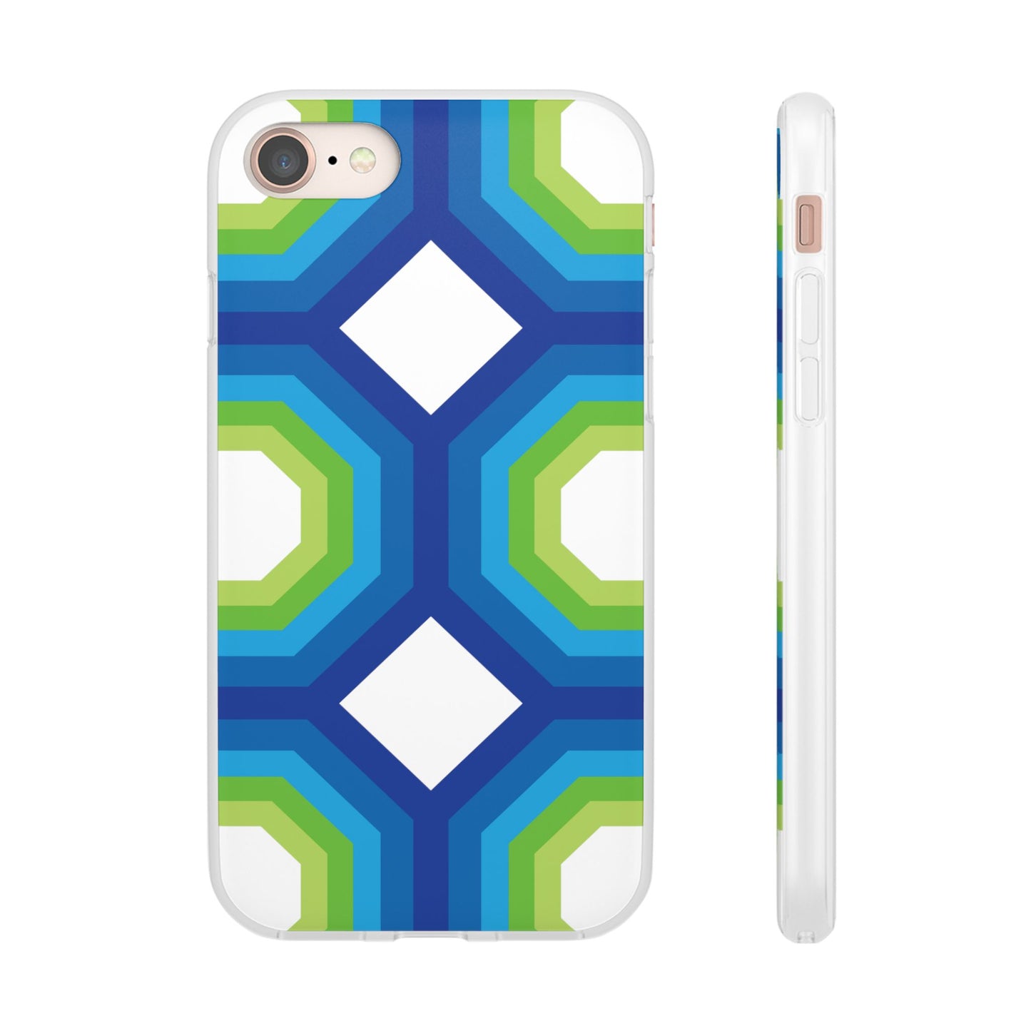 Stylish Geometric Phone Case, Flexible Phone Cover, Unique Modern Design, Perfect Gift, Trendy Accessory, Eco-Friendly Case