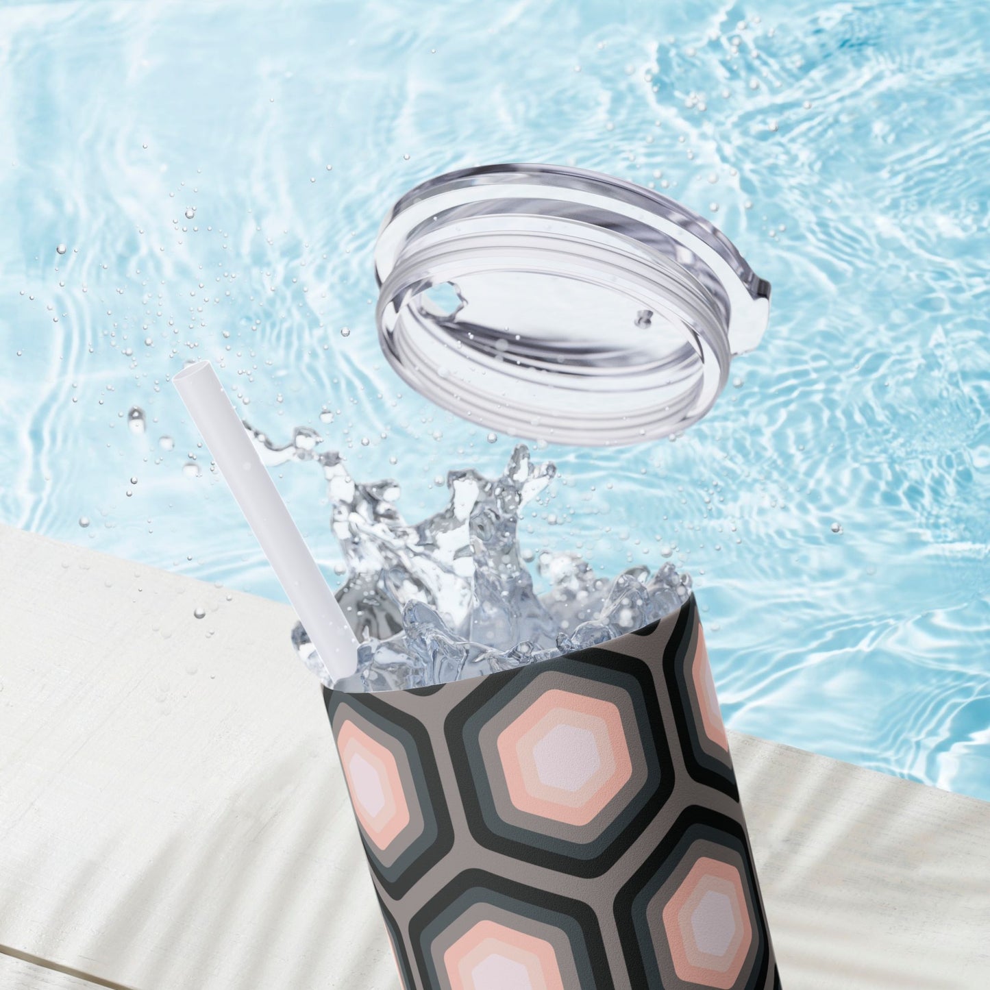 Vibrant. Versatile. Totally Sippable. – 20 oz Skinny Travel Tumbler with Straw