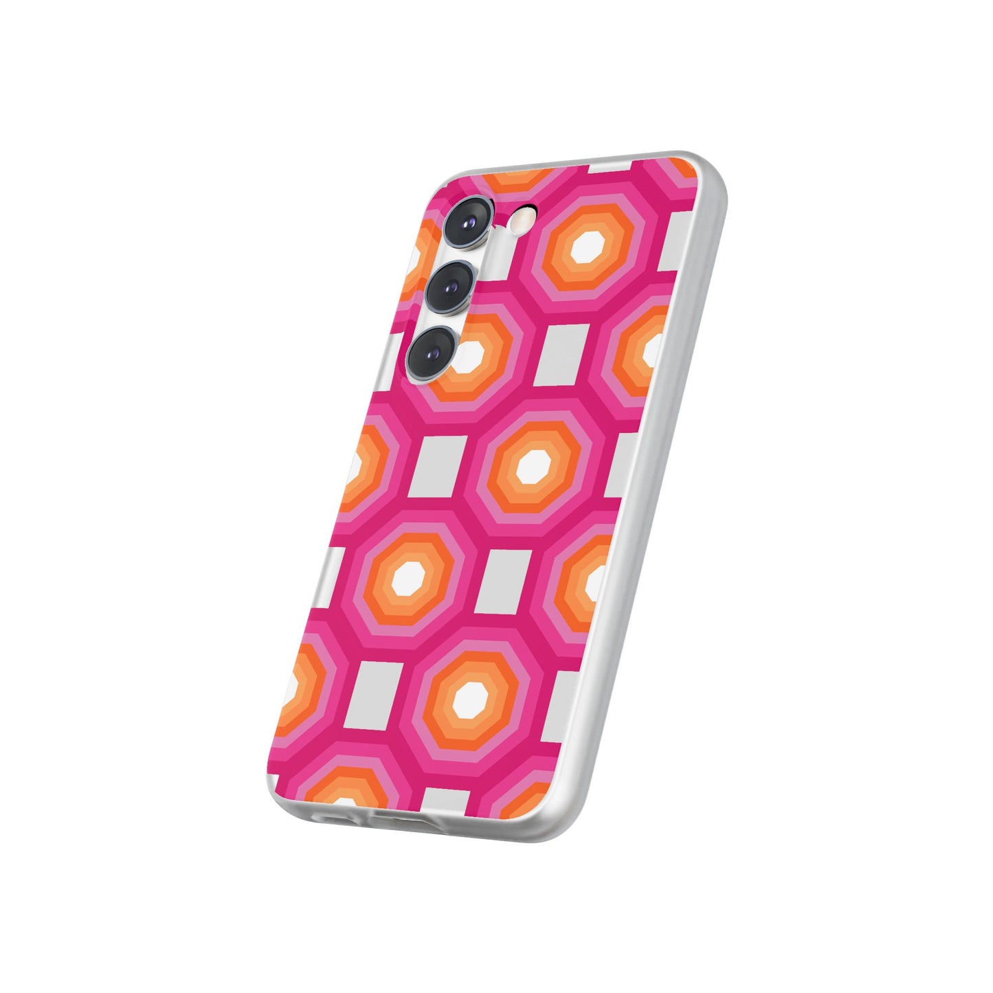 Stylish Geometric Phone Case, Flexible Phone Cover, Unique Modern Design, Perfect Gift, Trendy Accessory, Eco-Friendly Case