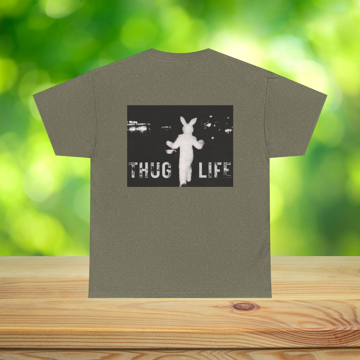 Funny Thug Life 2 Bunny Graphic Tee - Unisex Cotton T-Shirt, Bold Soft Design