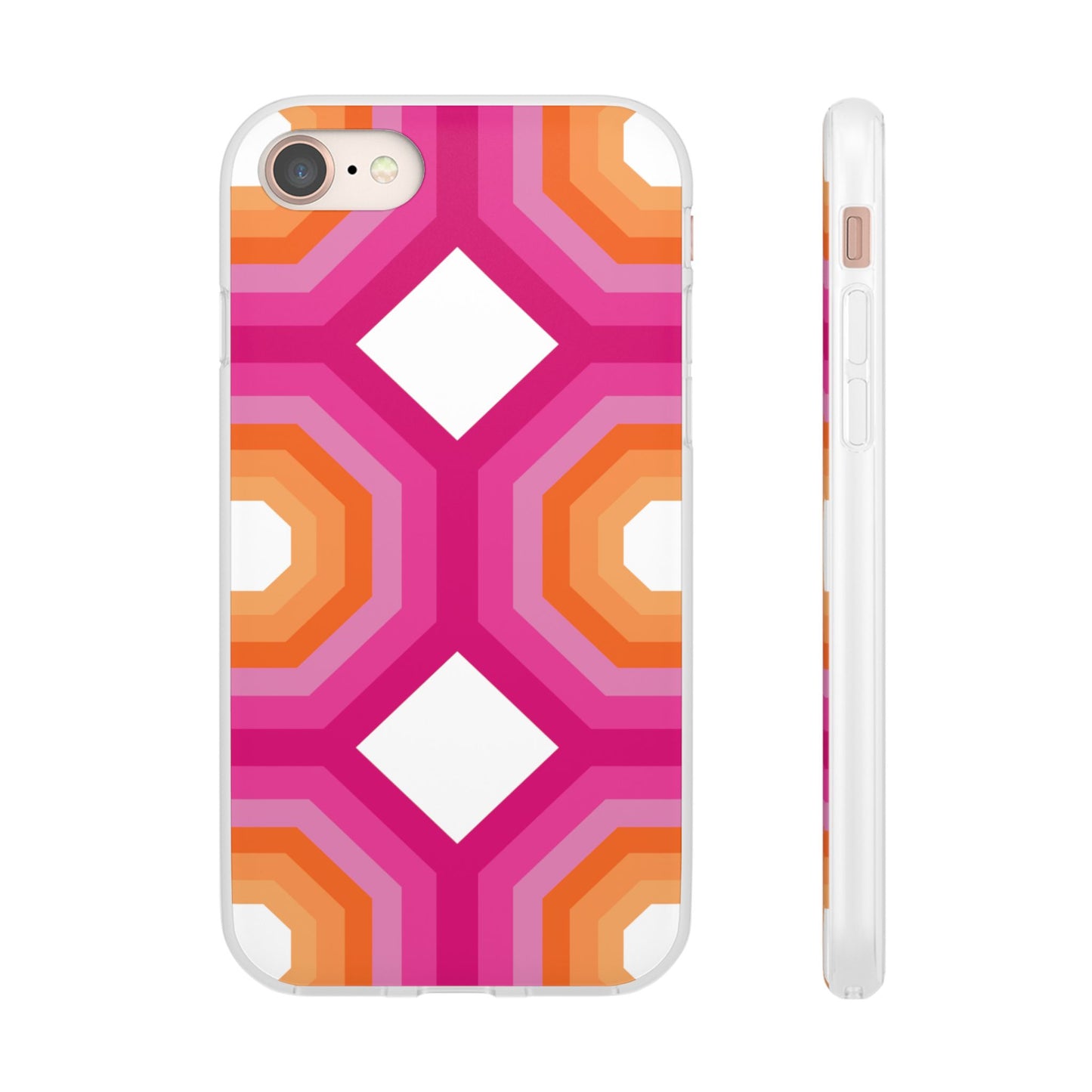 Stylish Geometric Phone Case, Flexible Phone Cover, Unique Modern Design, Perfect Gift, Trendy Accessory, Eco-Friendly Case