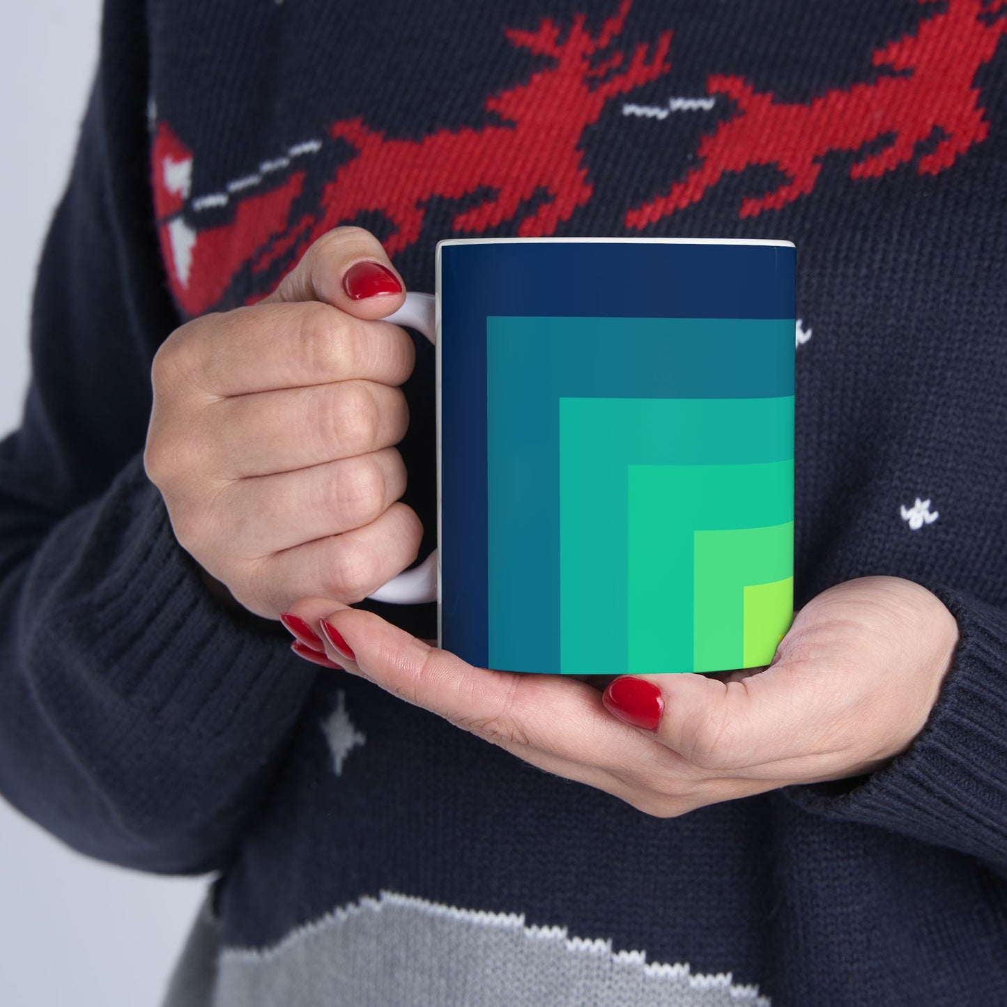 Geo Art Mug – Bold Color, Daily Joy