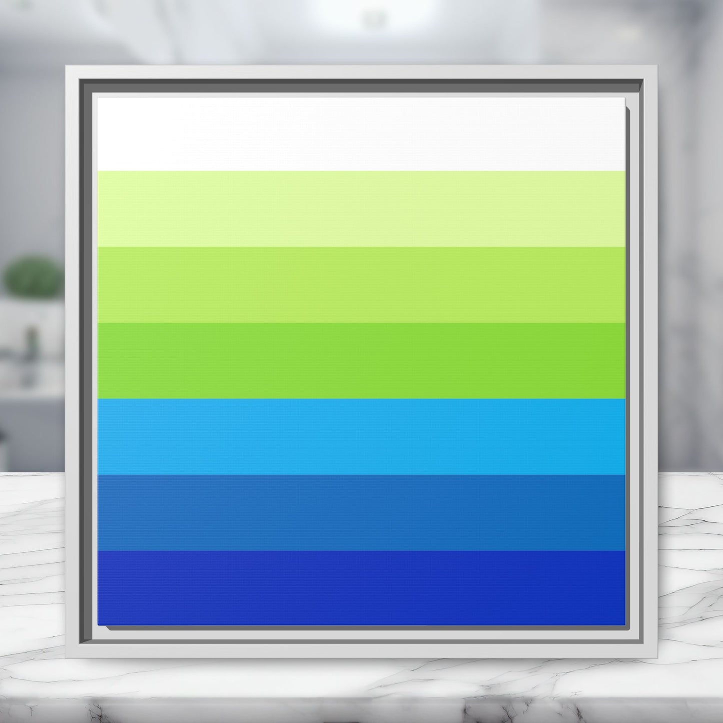 Modern Framed Geometric Canvas Art | Bold Color Meets Clean Framing