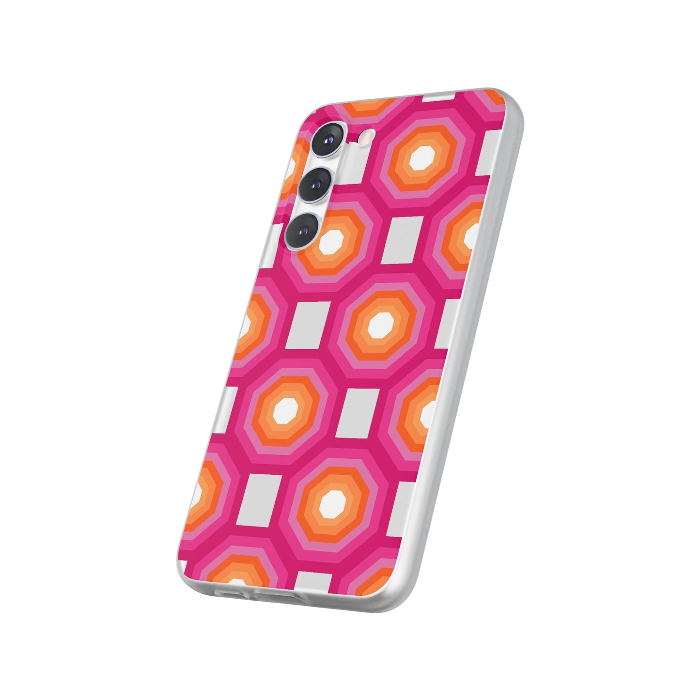 Stylish Geometric Phone Case, Flexible Phone Cover, Unique Modern Design, Perfect Gift, Trendy Accessory, Eco-Friendly Case