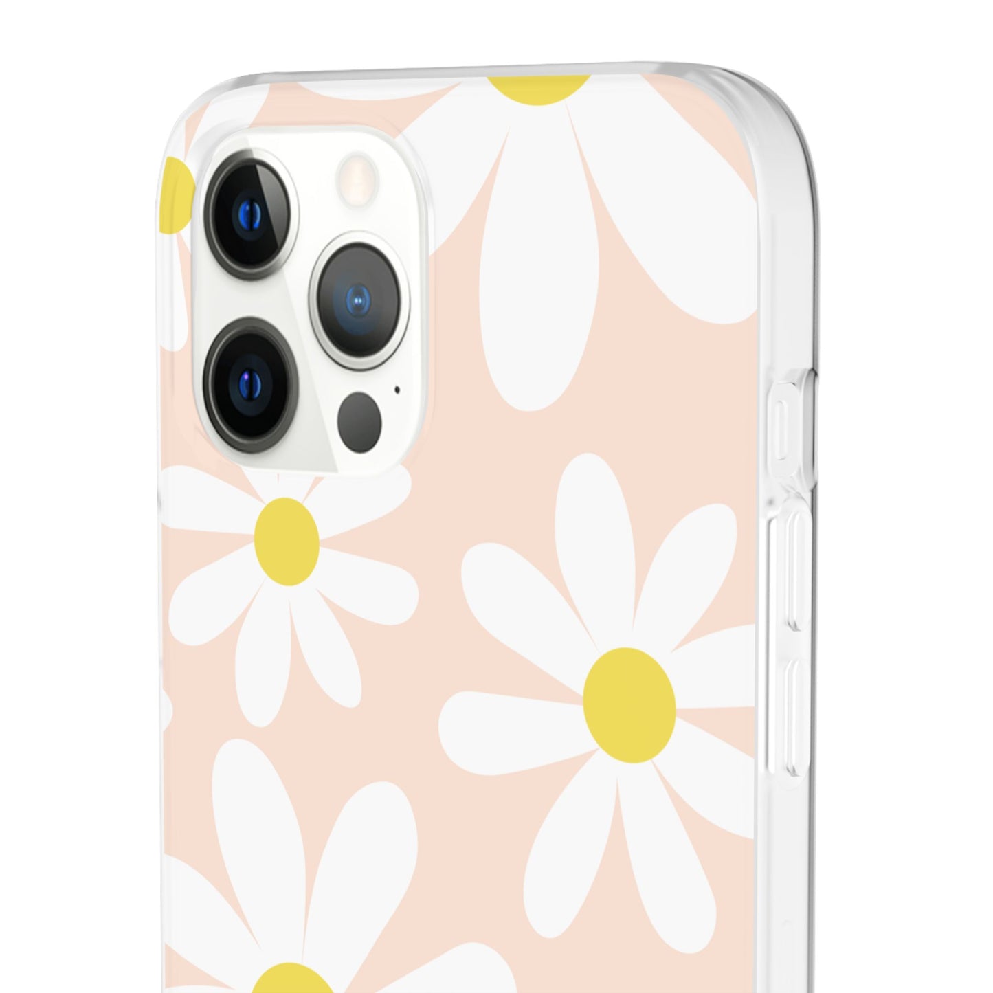 Phone Cases - Blush Daisy Pattern Flexi Cases