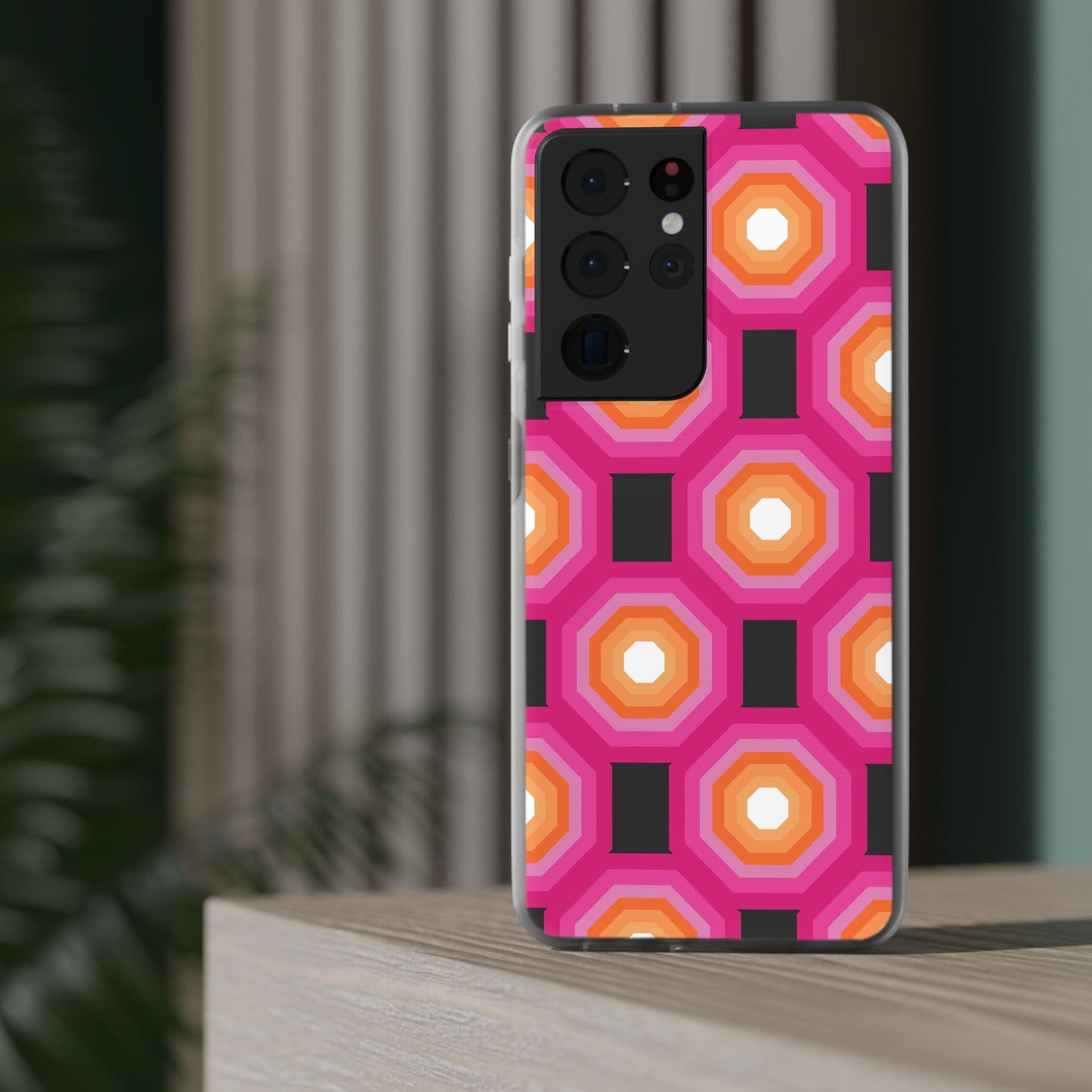 Stylish Geometric Phone Case, Flexible Phone Cover, Unique Modern Design, Perfect Gift, Trendy Accessory, Eco-Friendly Case