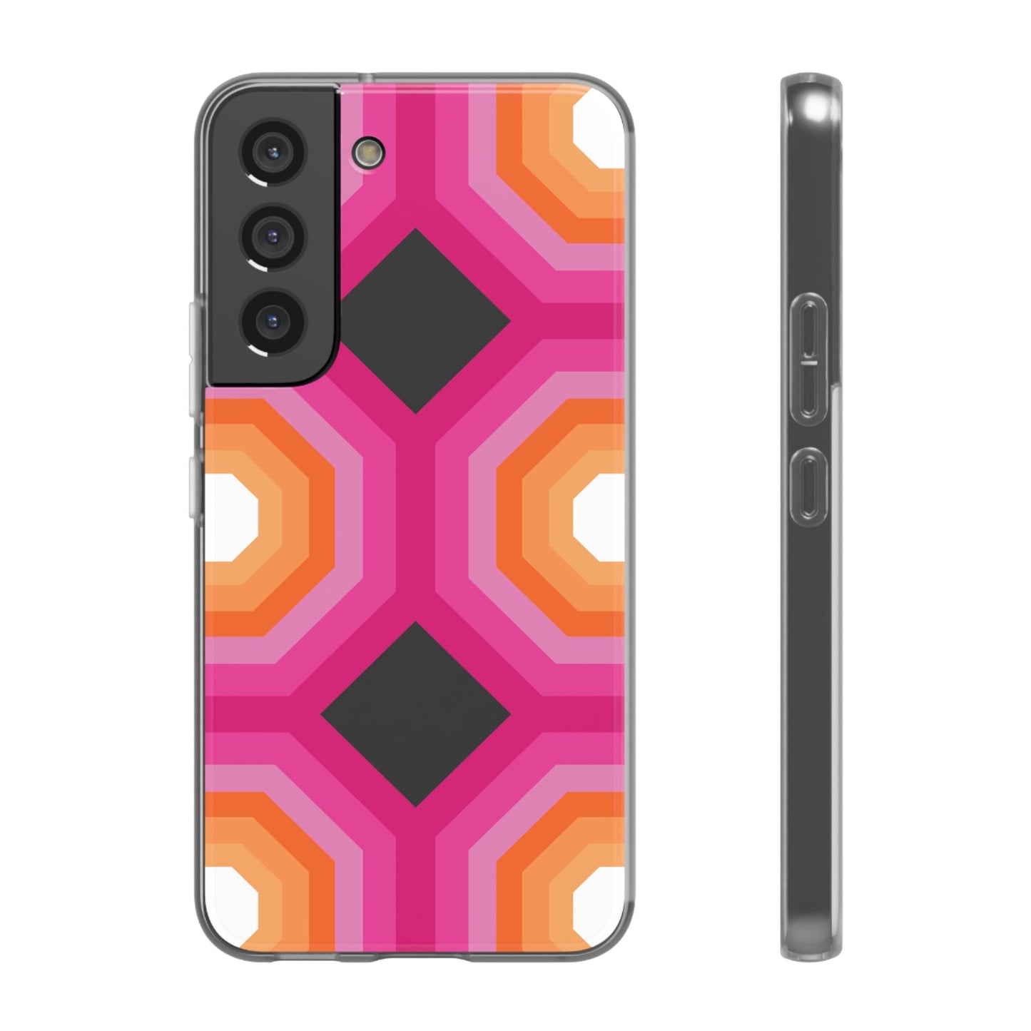Stylish Geometric Phone Case, Flexible Phone Cover, Unique Modern Design, Perfect Gift, Trendy Accessory, Eco-Friendly Case
