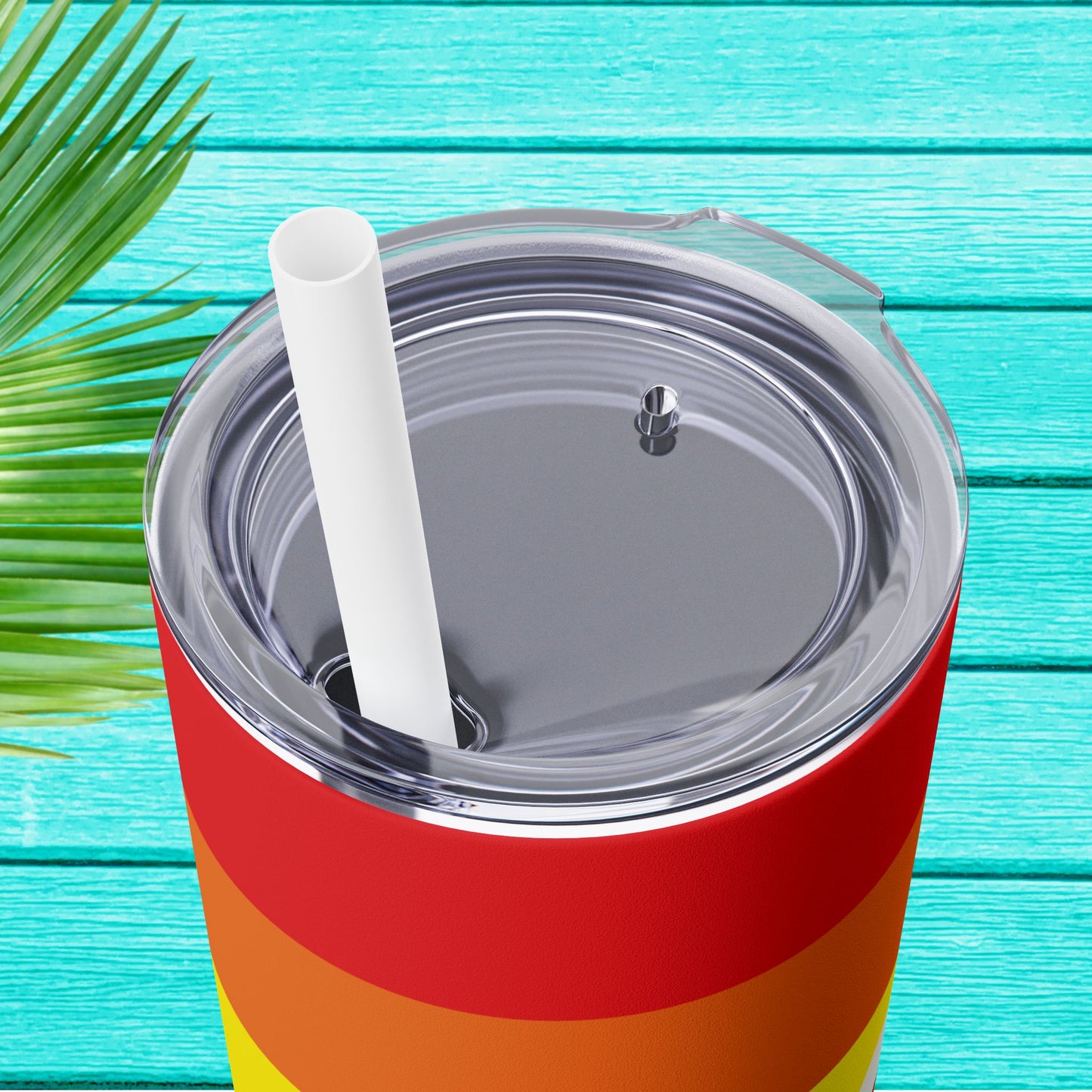 Vibrant. Versatile. Totally Sippable. – 20 oz Skinny Travel Tumbler with Straw