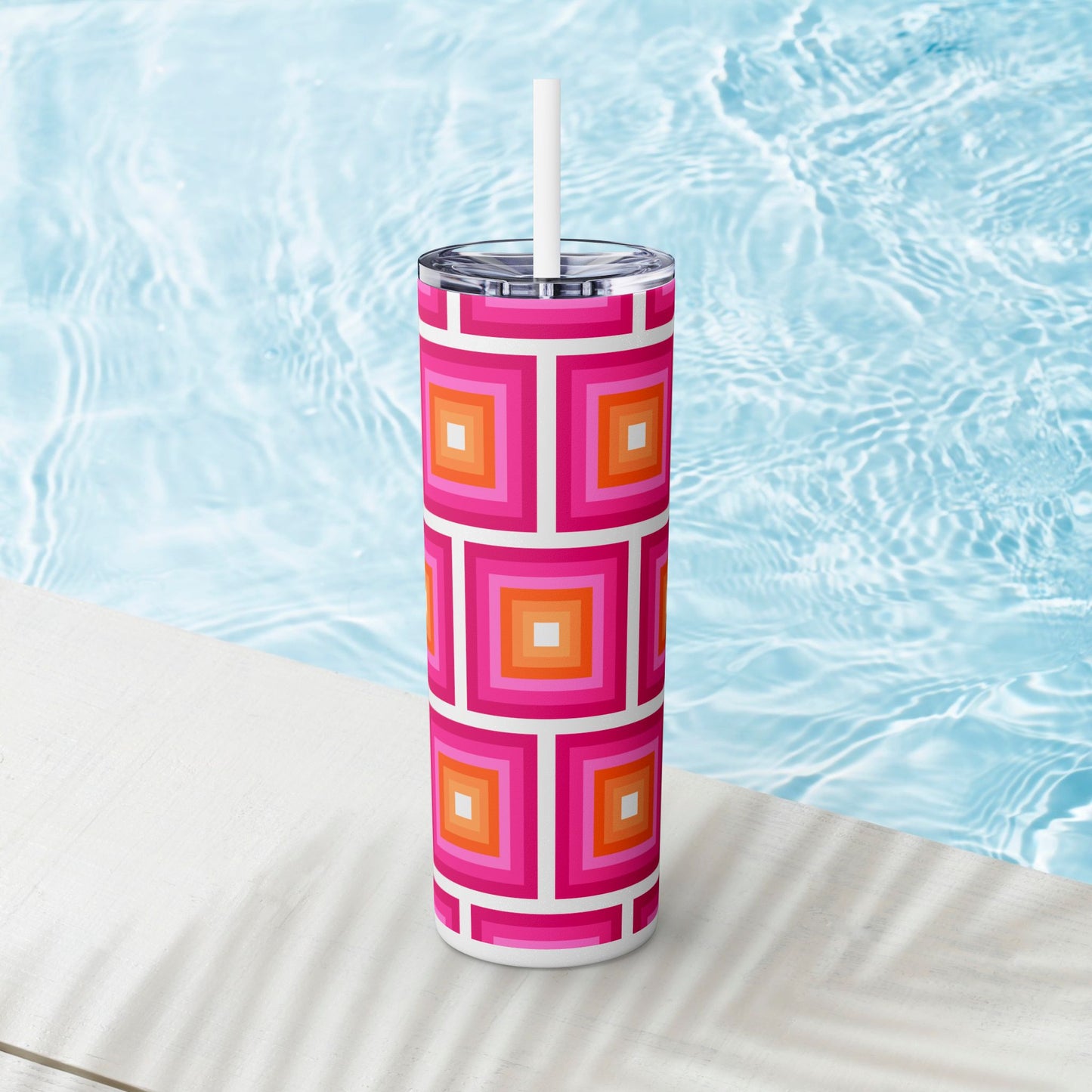 Vibrant. Versatile. Totally Sippable. – 20 oz Skinny Travel Tumbler with Straw